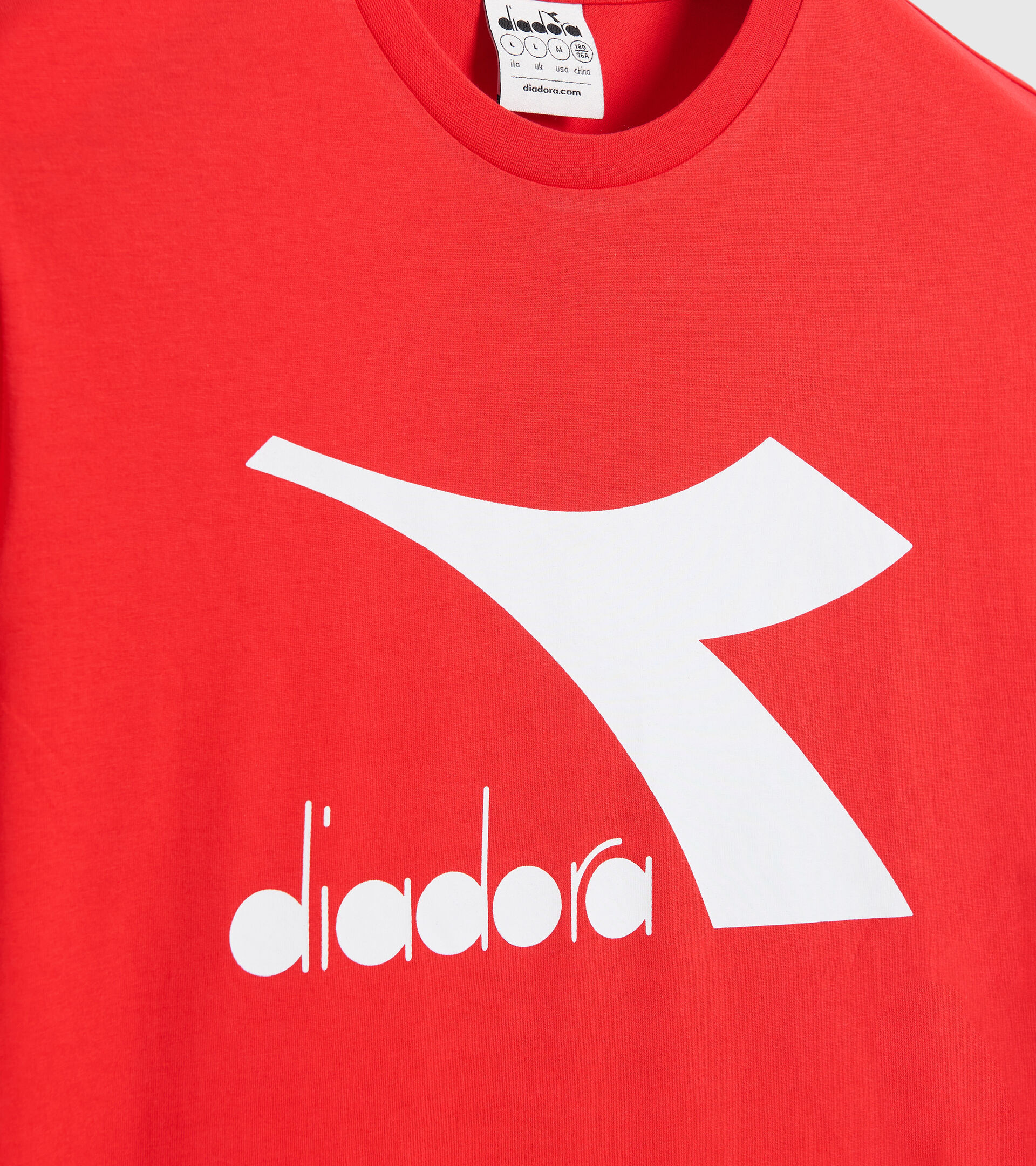 T-shirt in cotone - Uomo T-SHIRT SS CHROMIA ROSSO PAPAVERO - Diadora