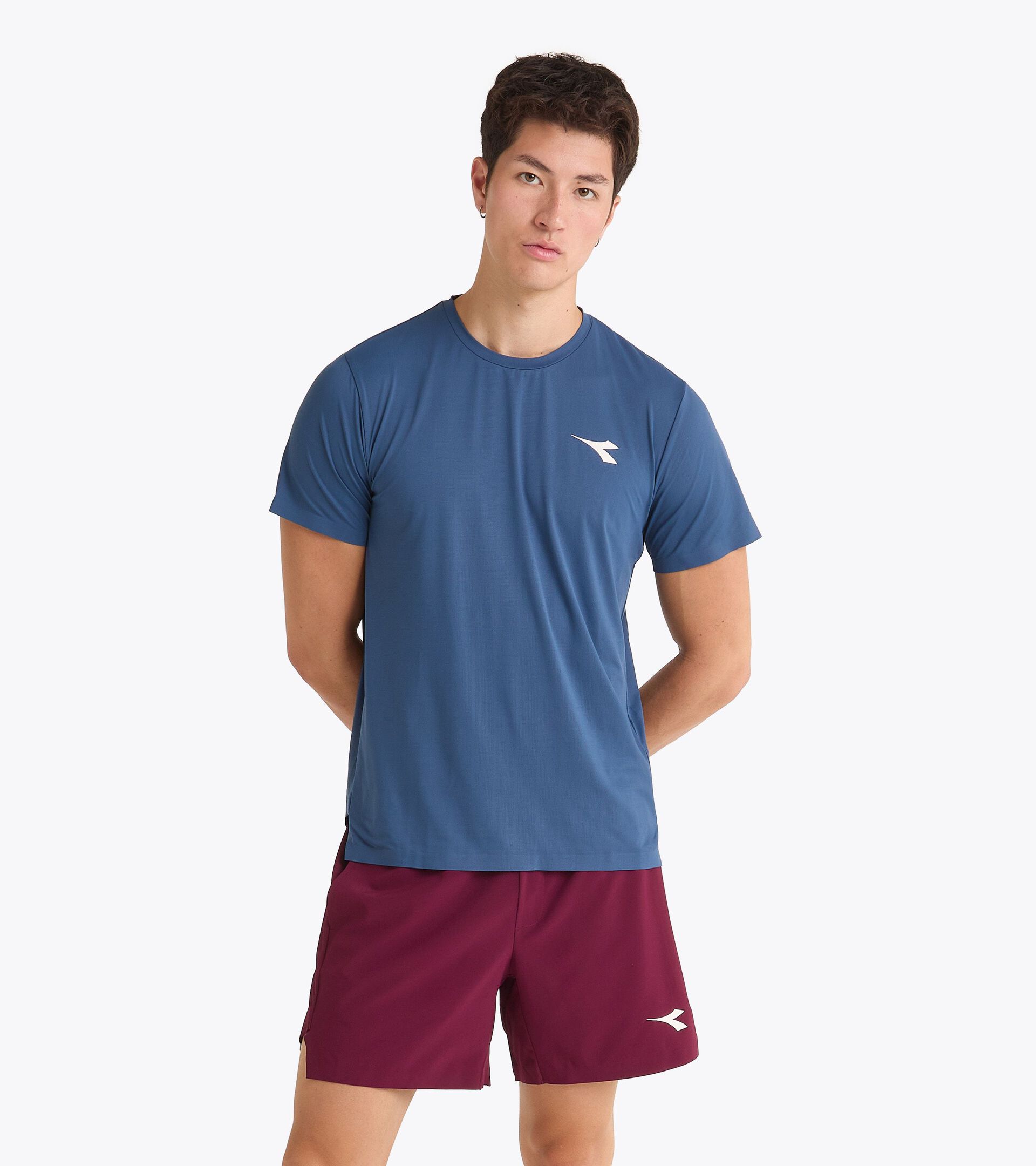 Tennis-T-Shirt§Wettkampf§Herren SS T-SHIRT ICON DUNKEL BLAU - Diadora