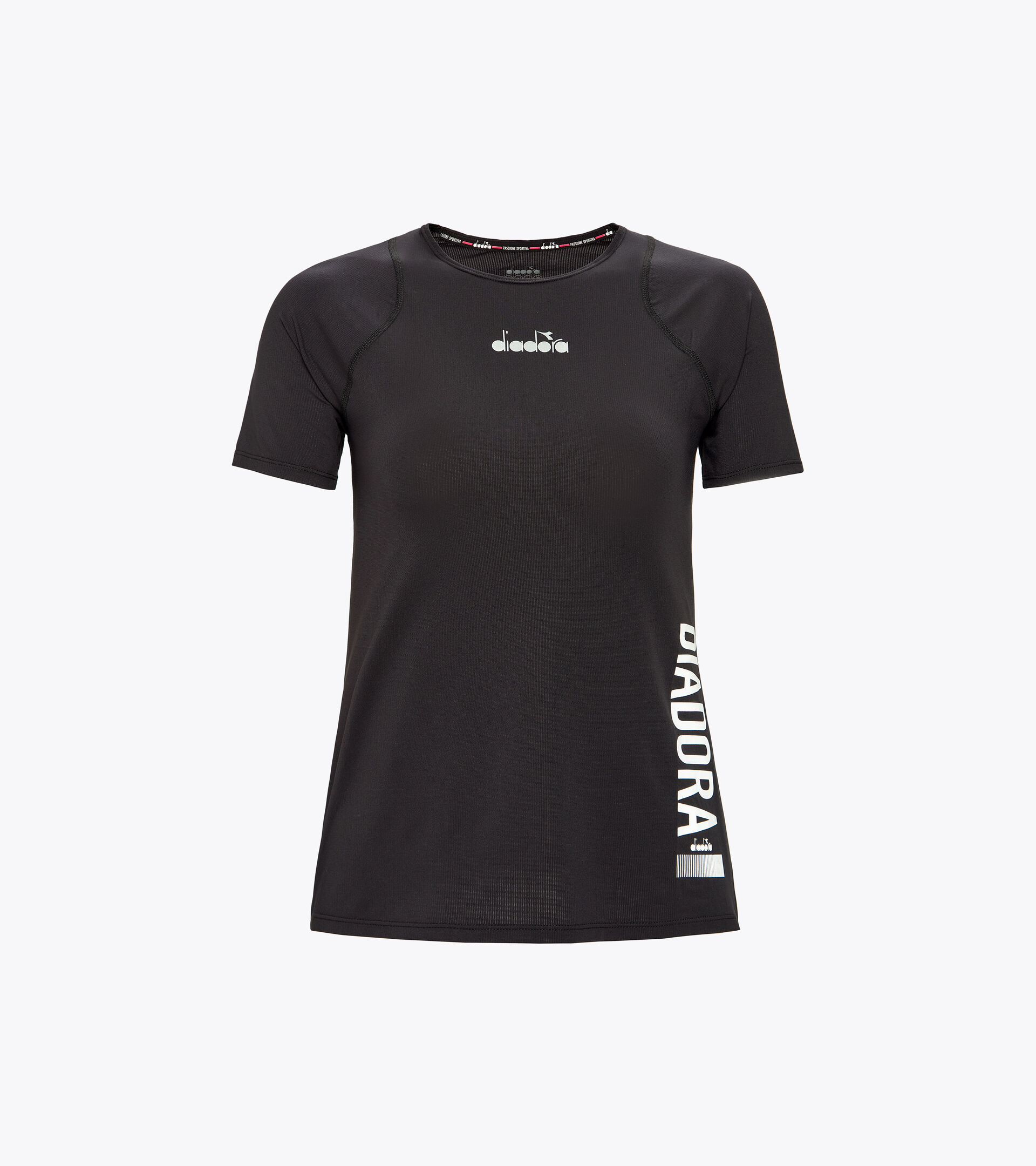 Running t-shirt - Women L. SUPER LIGHT SS T-SHIRT BE ONE BLACK - Diadora