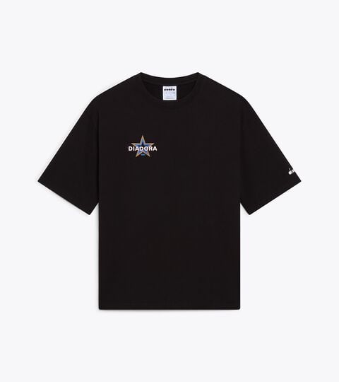 Camiseta de algod&oacute;n reciclado - Made in Italy - Para todos los g&eacute;neros T-SHIRT SS LEGACY II NEGRO AZABACHE - Diadora