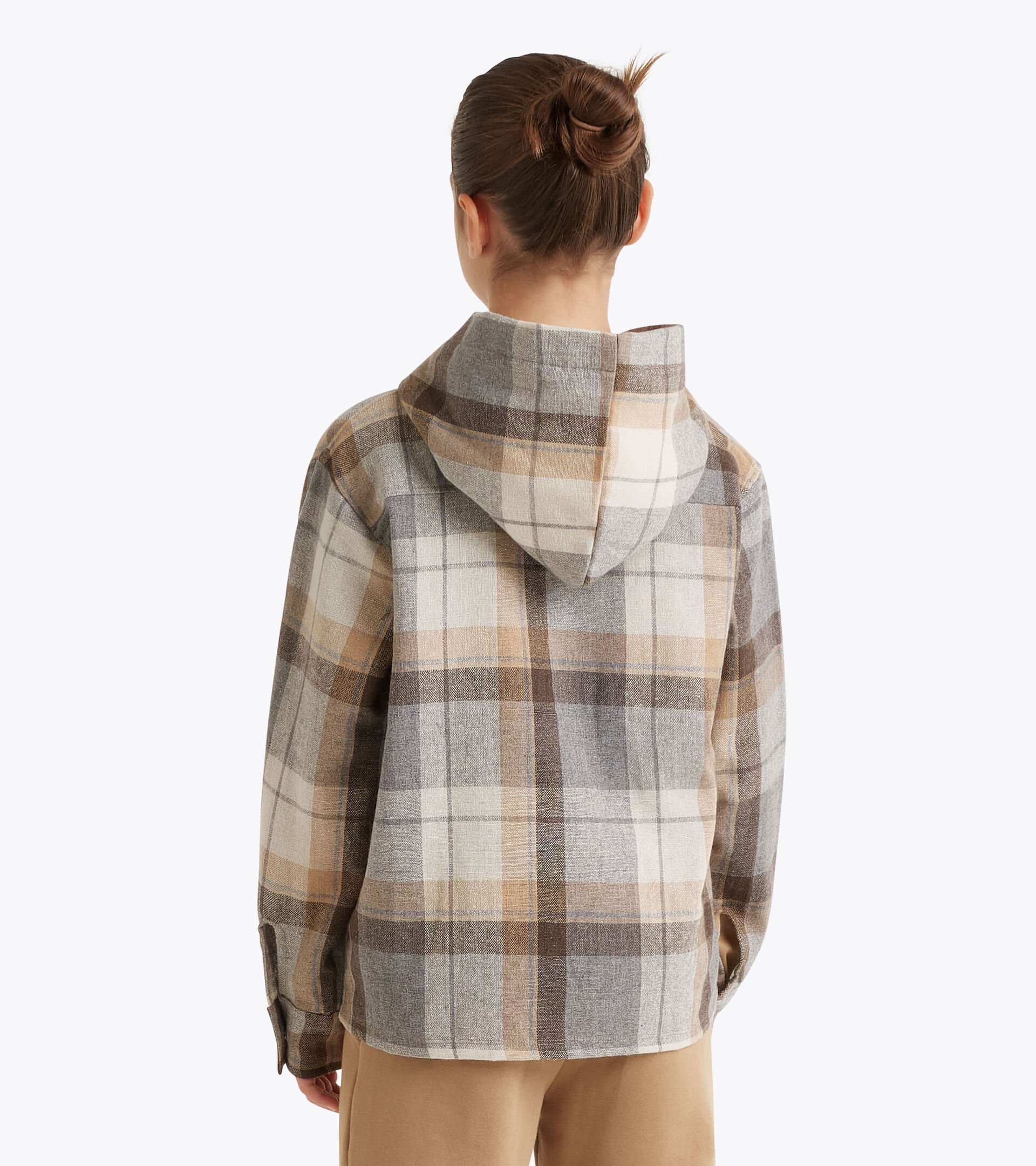 Flannel jacket - Boys  JB. JACKET FLANELLA FRIENDLY TEAM LIGHT GREY - Diadora