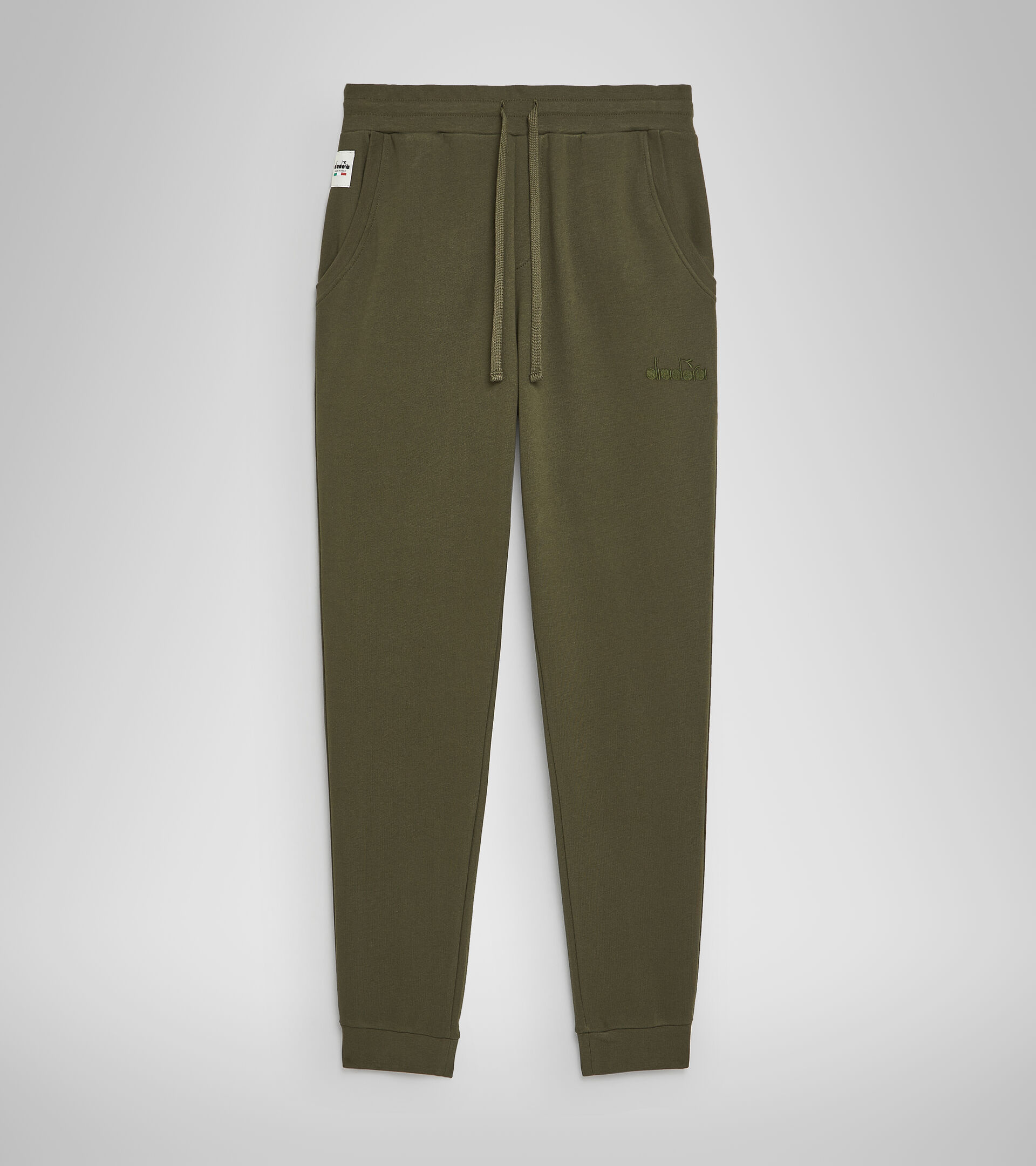 Cotton sports trousers - Made in Italy - Men JOGGER PANT MII GREEN MILITARY - Diadora