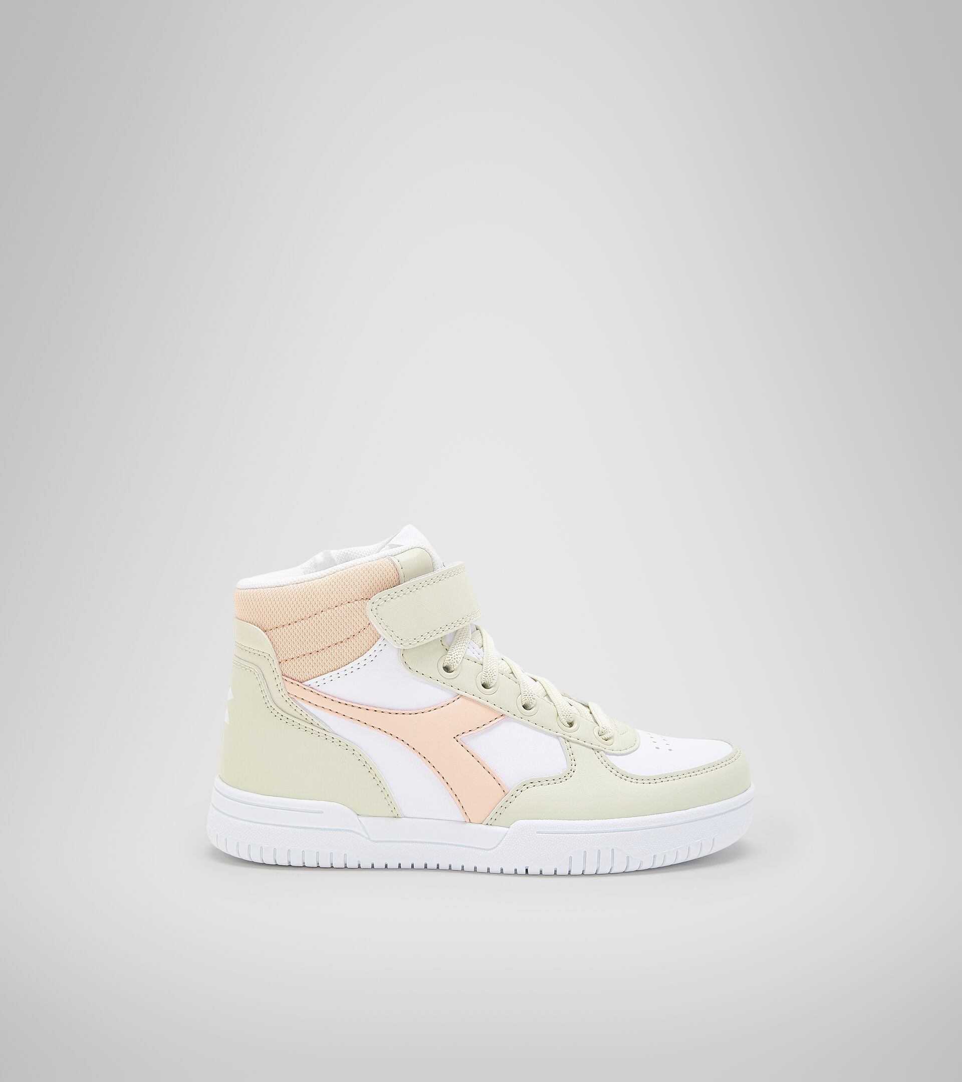 Sports shoes - Kids 4-8 years RAPTOR MID PS WHITE BONE/PASTEL ROSE TAN - Diadora