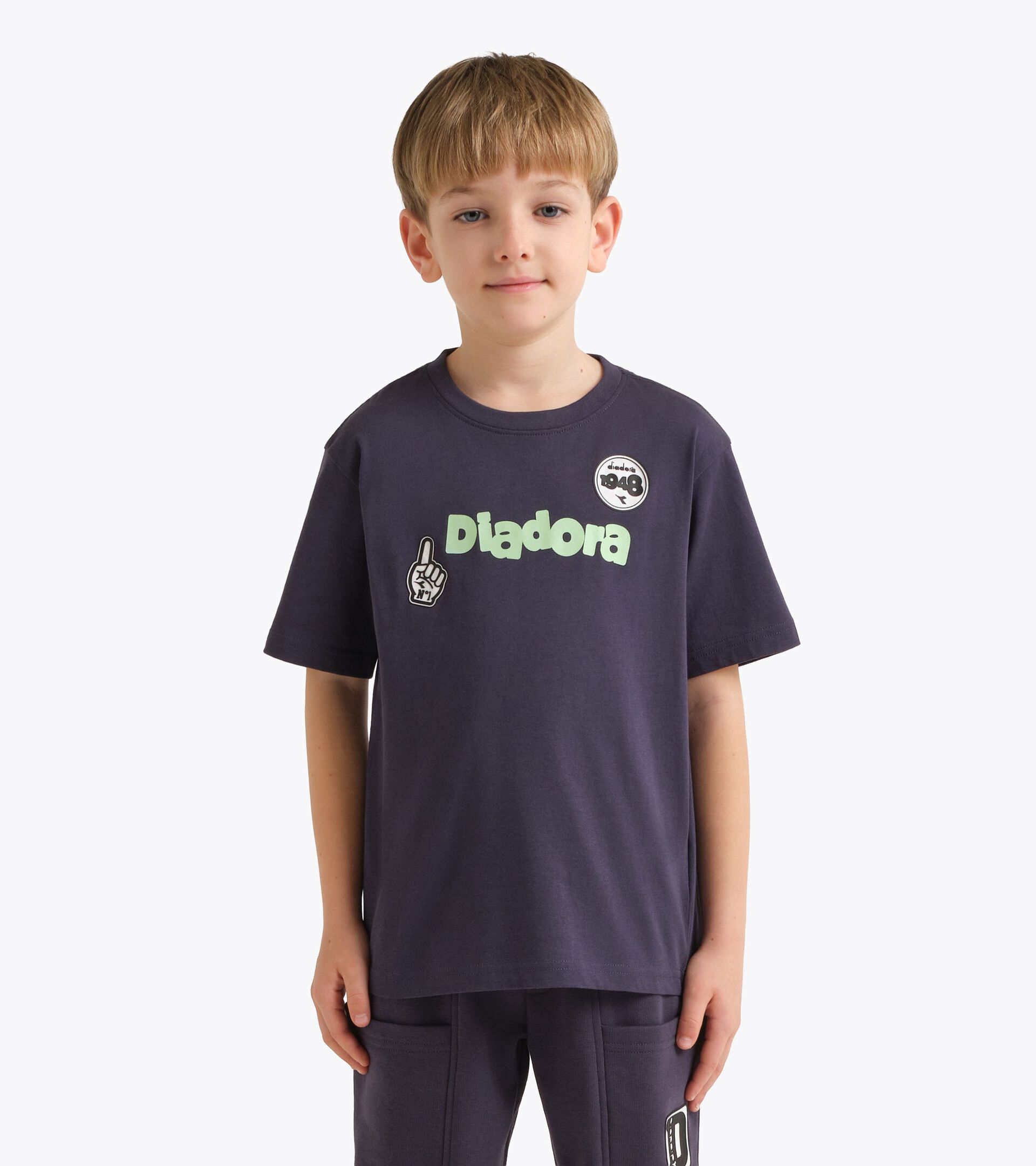 Cotton t-shirt - Boy
 JB. T-SHIRT SS ESS. SPORTS BL BLUE DENIM - Diadora