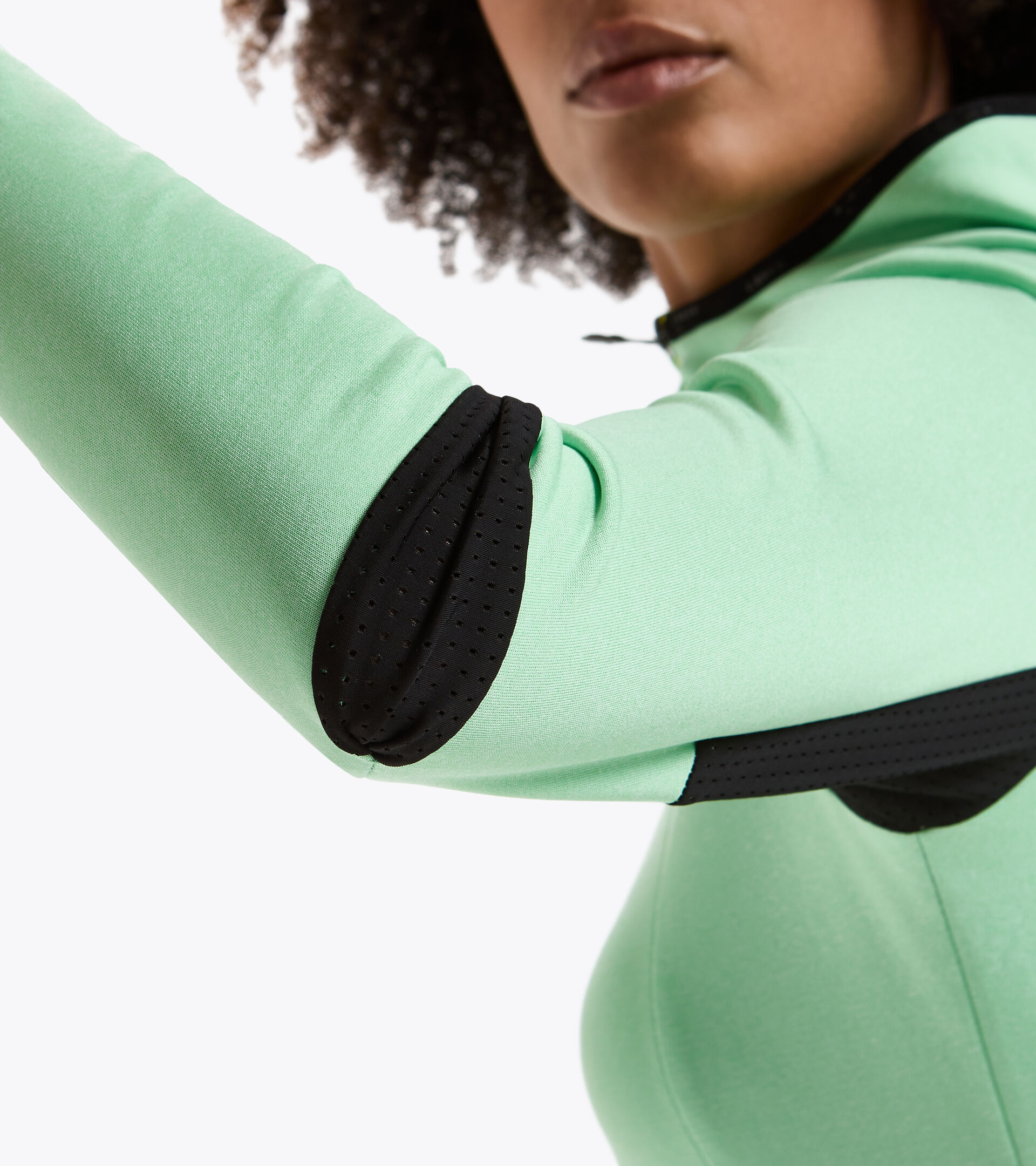 Apparel Sport DONNA L. HD WARM UP WINTER SWEAT VERDE FRESNO Diadora