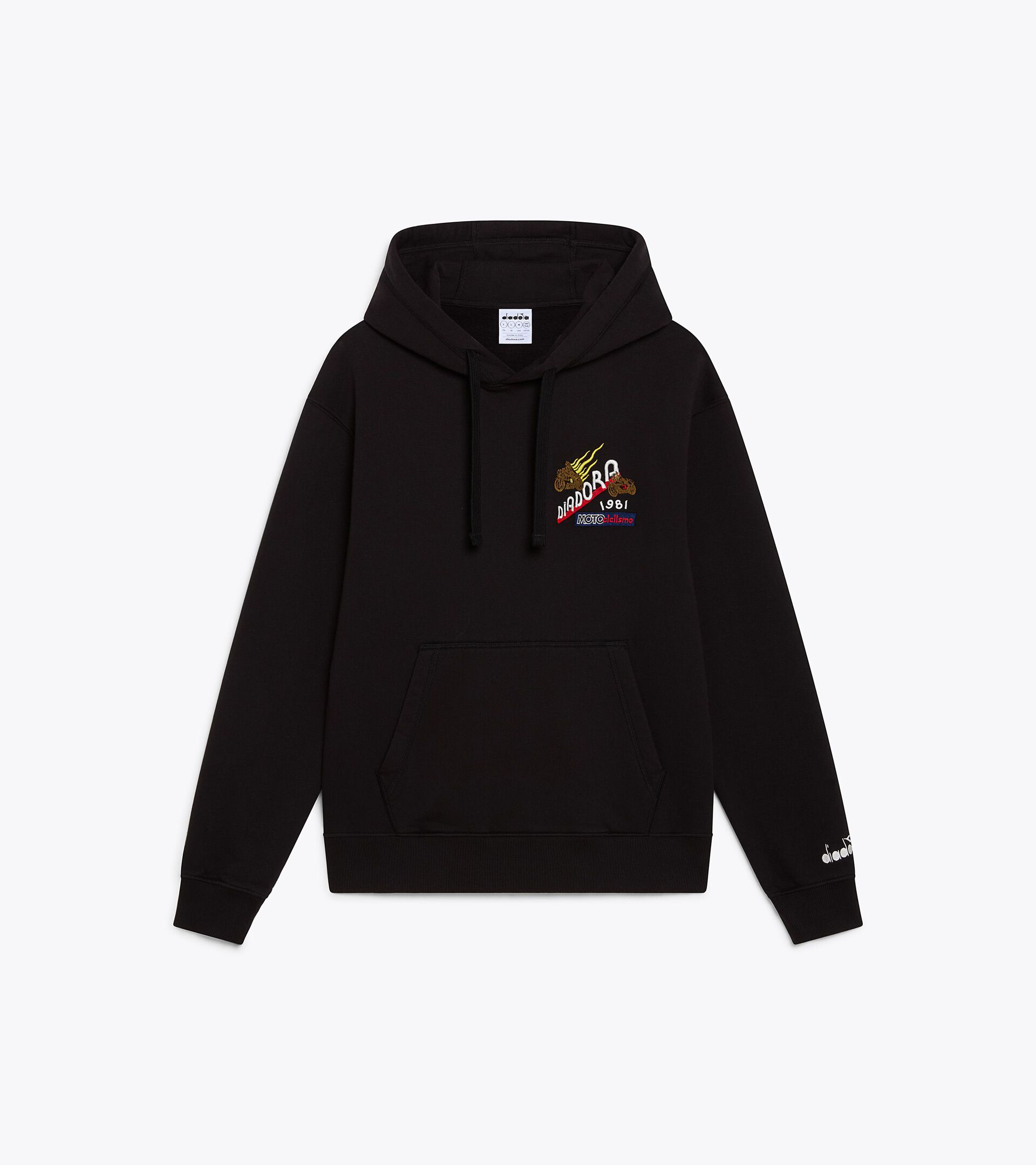 Legacy Hooded Sweatshirt - Made In Italy - All-gender HOODIE LEGACY JET BLACK - Diadora