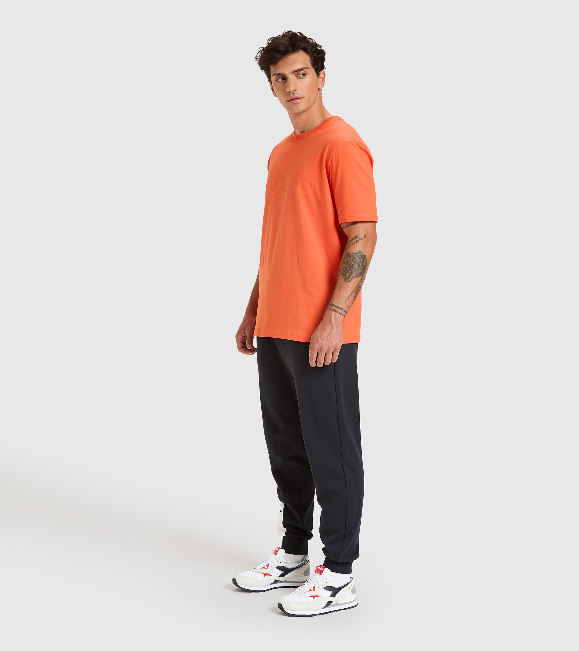 T-Shirt - Unisex T-SHIRT SS DIADORA HD TIGERLILIE ROT - Diadora