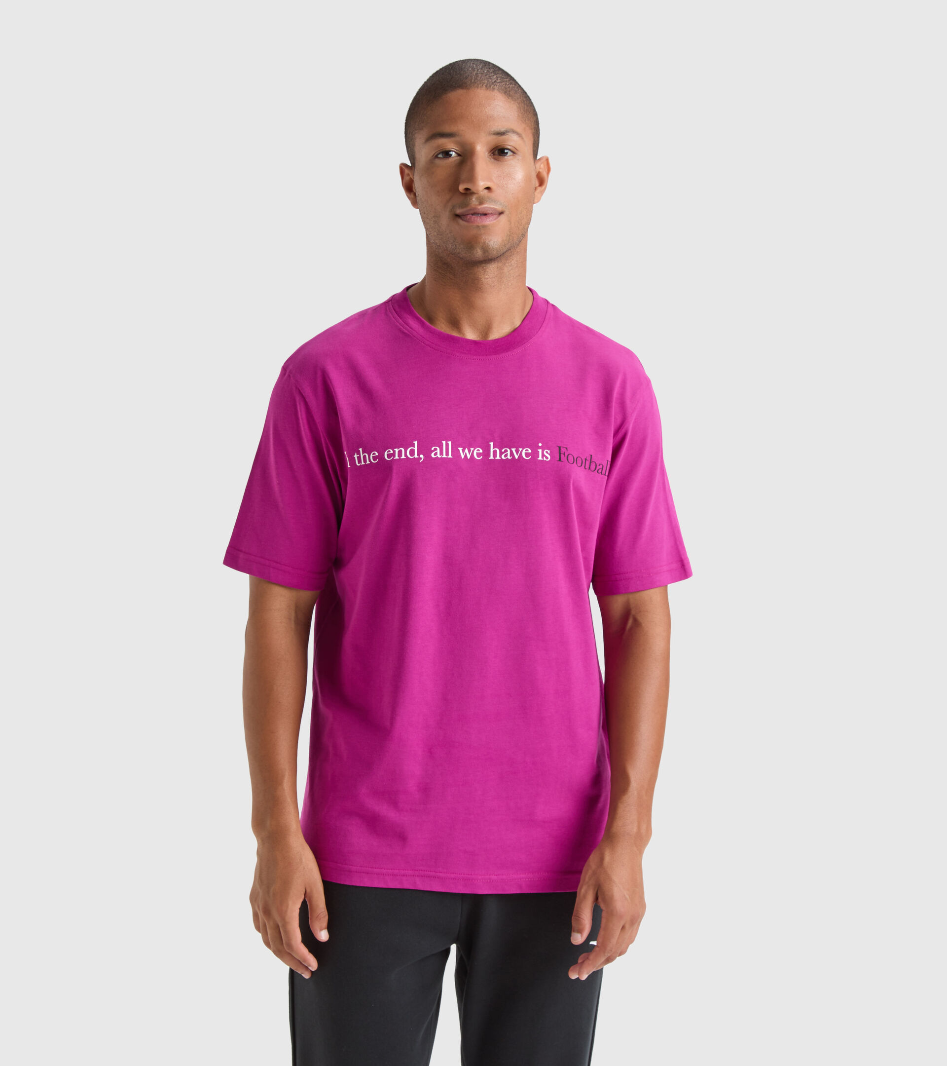 Camiseta deportiva Throwback - Unisex T-SHIRT SS CLASSIC STORY FI FUCSIA FESTIVAL - Diadora