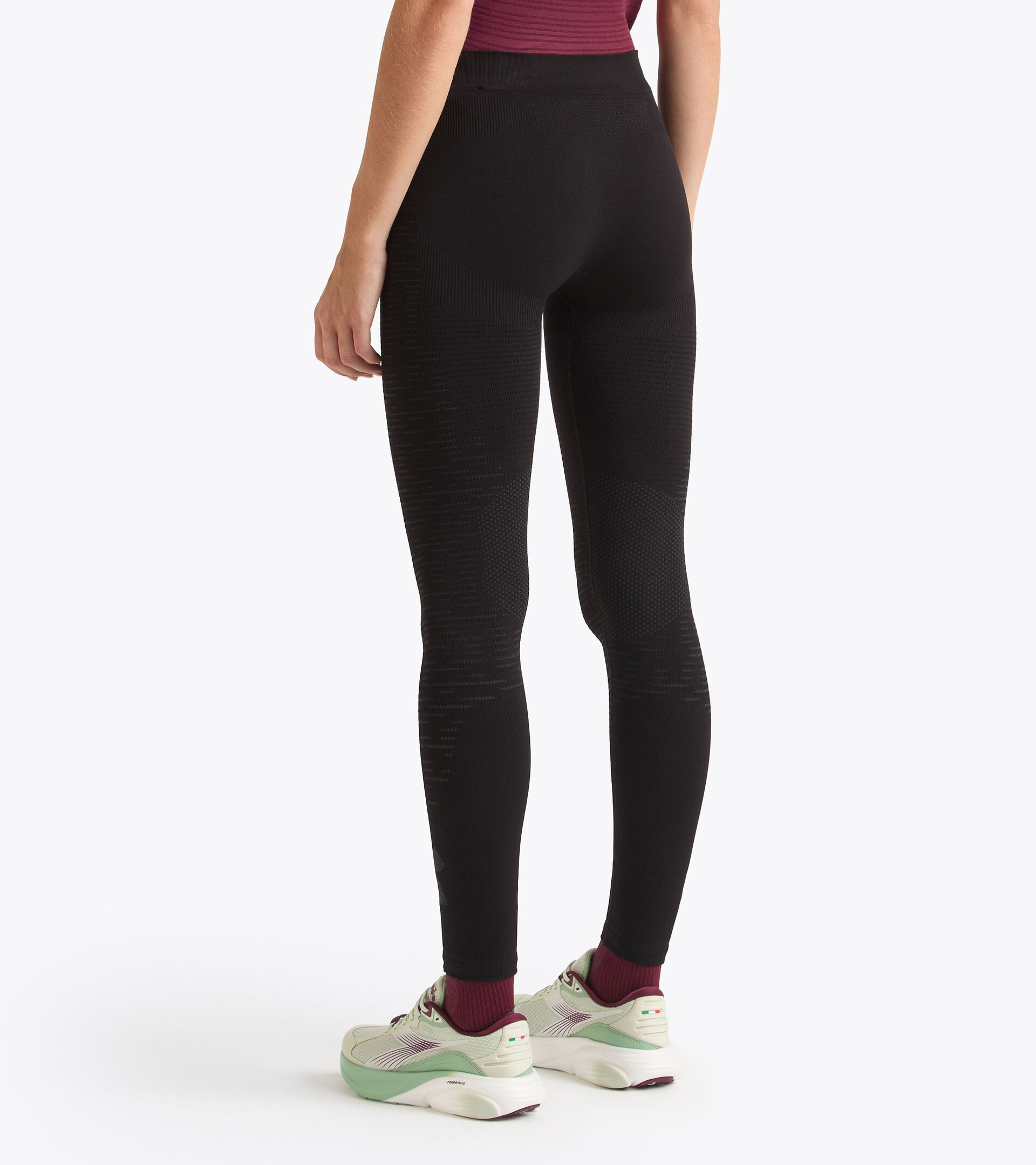 Technical tights for temperature control -  Running - Women’s L. RUN TIGHTS STRATOUNO BLACK - Diadora