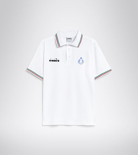POLO RAPPRESENTANZA BV ITALIA, OPTICAL WHITE Polo shirt - Italy National Volleyball Team POLO RAPPRESENTANZA BV ITALIA OPTICAL WHITE - Diadora
