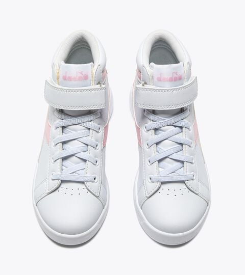 GAME P HIGH BALLET PS, WHITE/PINK LADY Sports shoes - Kids 4-8 years GAME P HIGH BALLET PS WHITE/PINK LADY - Diadora
