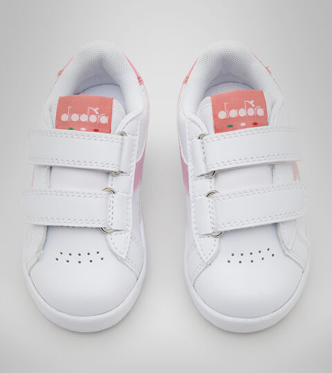 GAME P TD GIRL, WHITE/RASPBERRY SORBET Sports shoes - Toddlers 1-4 years GAME P TD GIRL WHITE/RASPBERRY SORBET - Diadora