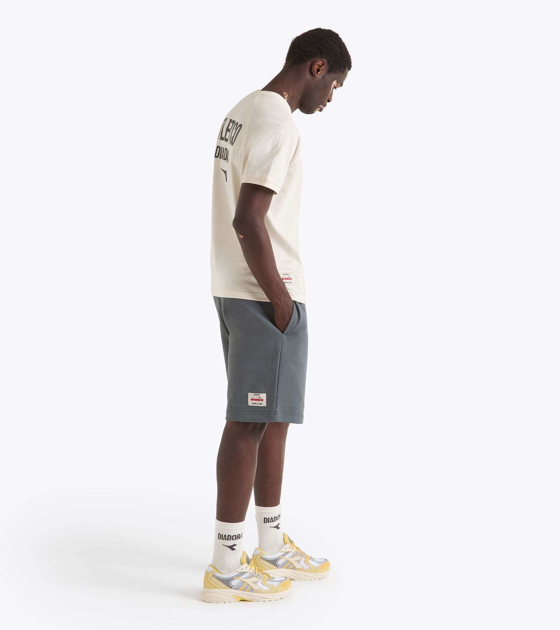 Legacy bermuda pants made from cotton - Made in Italy - All-gender BERMUDA LEGACY CASTLE ROCK - Diadora