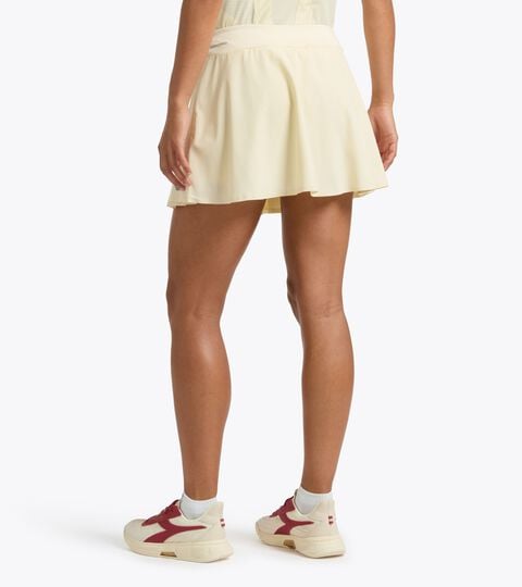 Jupe technique avec technologie FIBRAZERO - Comp&eacute;tition - Femme L. SKIRT FIBRAZERO BEIGE RUTABAGA - Diadora