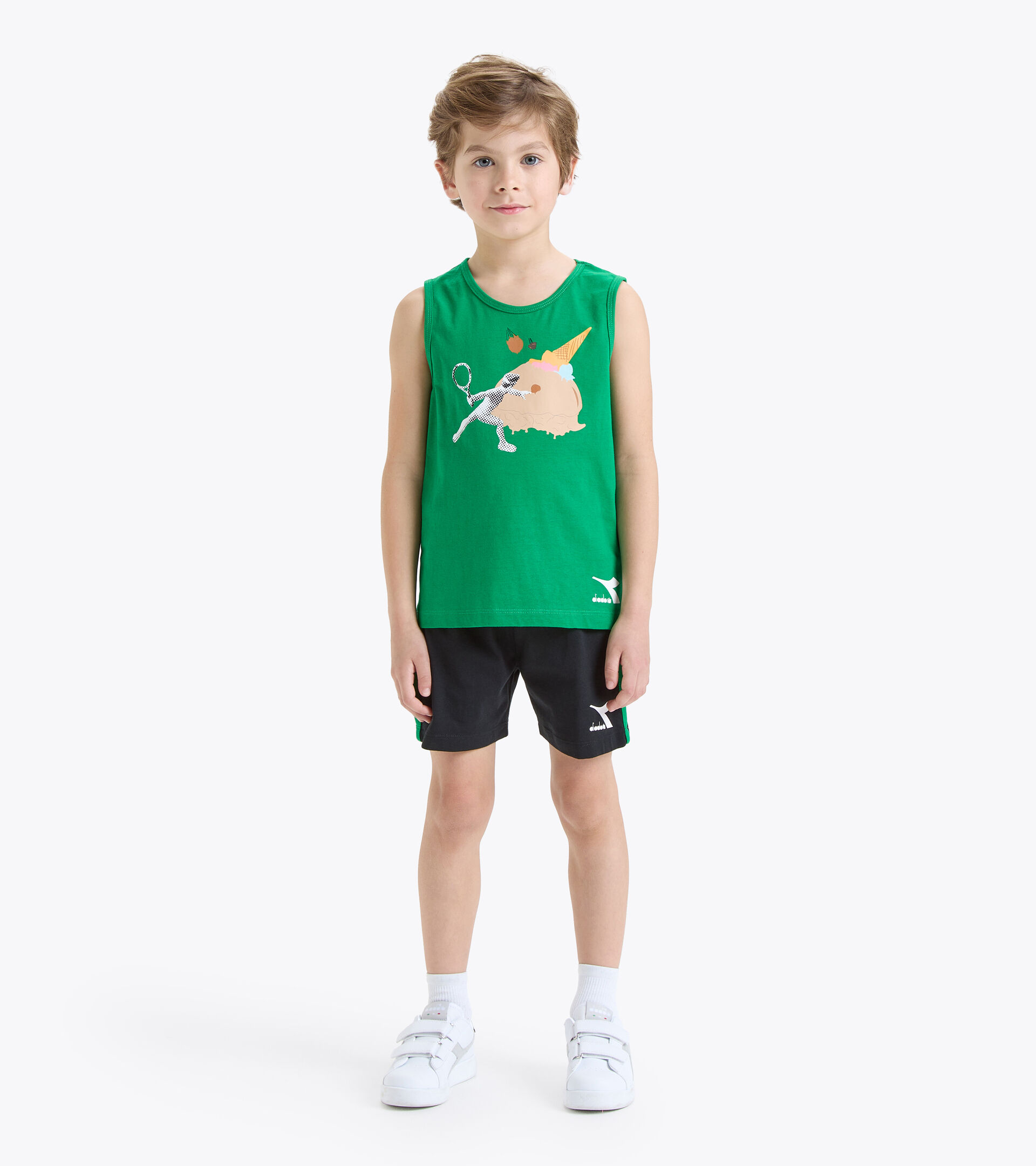 Completo Sportivo Diadora JB.Set SL - Maglietta E Pantaloncini Bambini - Foto 6