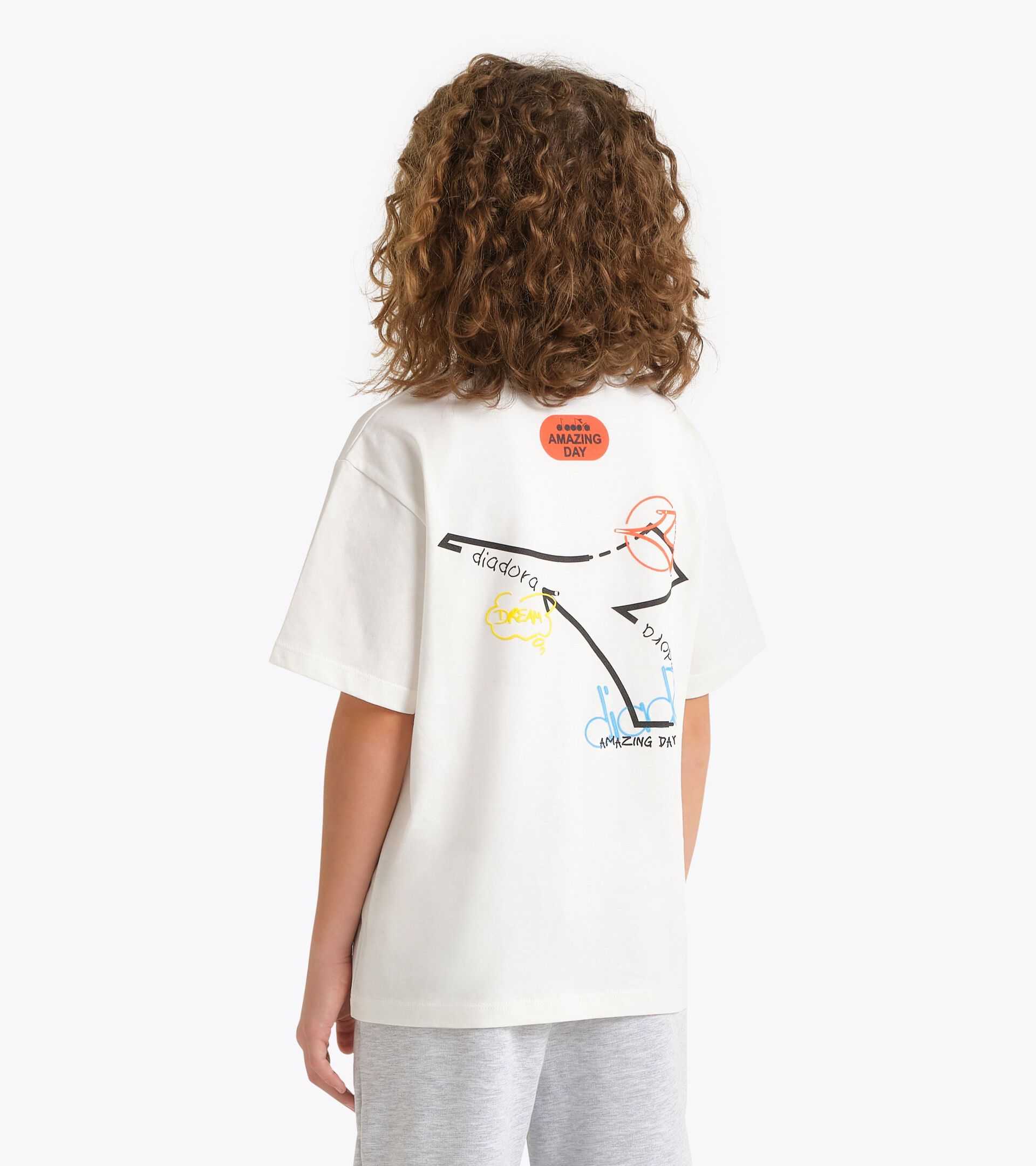 T-shirt - Boy  JB. T-SHIRT SS COMIC WHISPER WHITE - Diadora