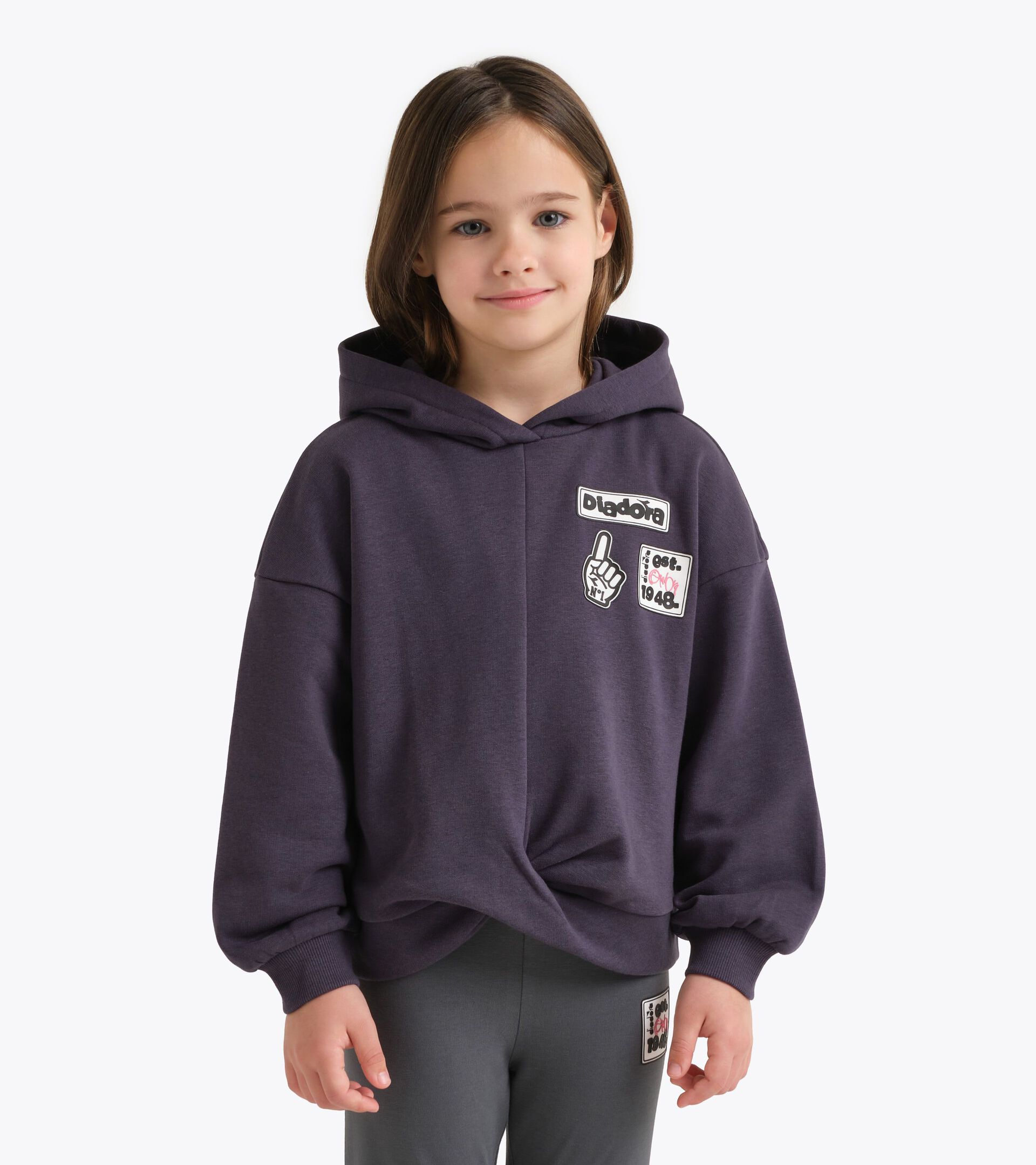 Hoodie - Girls
 JG. HOODIE ESS. SPORTS BLUE DENIM - Diadora