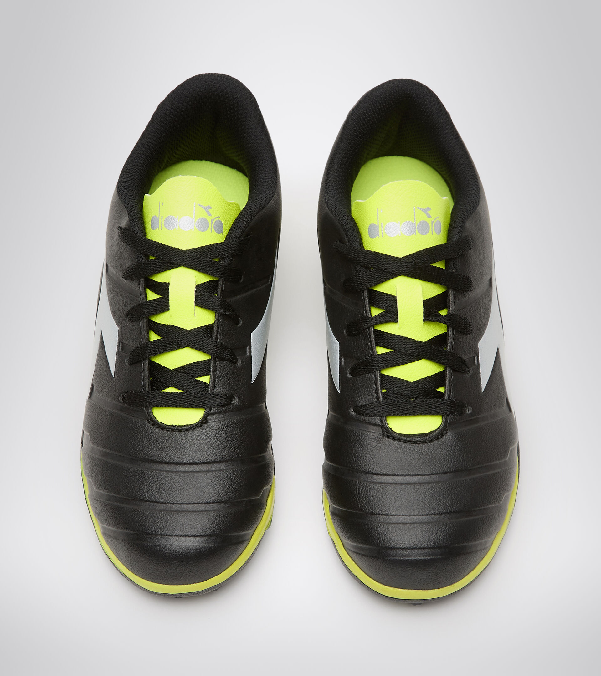 Fußballschuh für harte Böden oder Kunstrasen - Unisex Kind PICHICHI 3 TF JR NERO/GIALLO FL DD/ARGENTO - Diadora