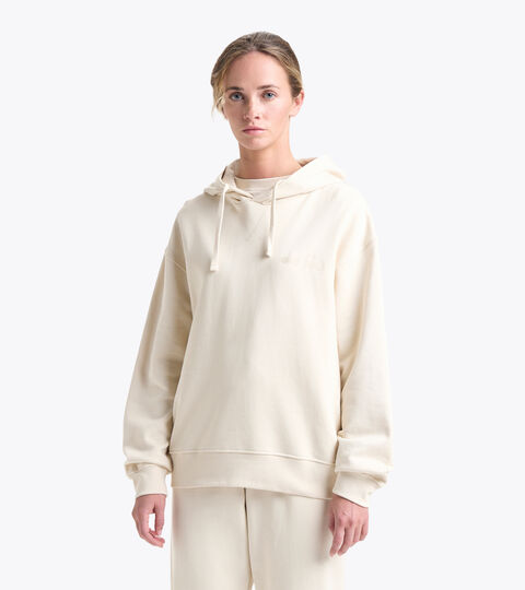 Cotton hoodie - Gender neutral HOODIE SPW LOGO WHITE SWAN - Diadora