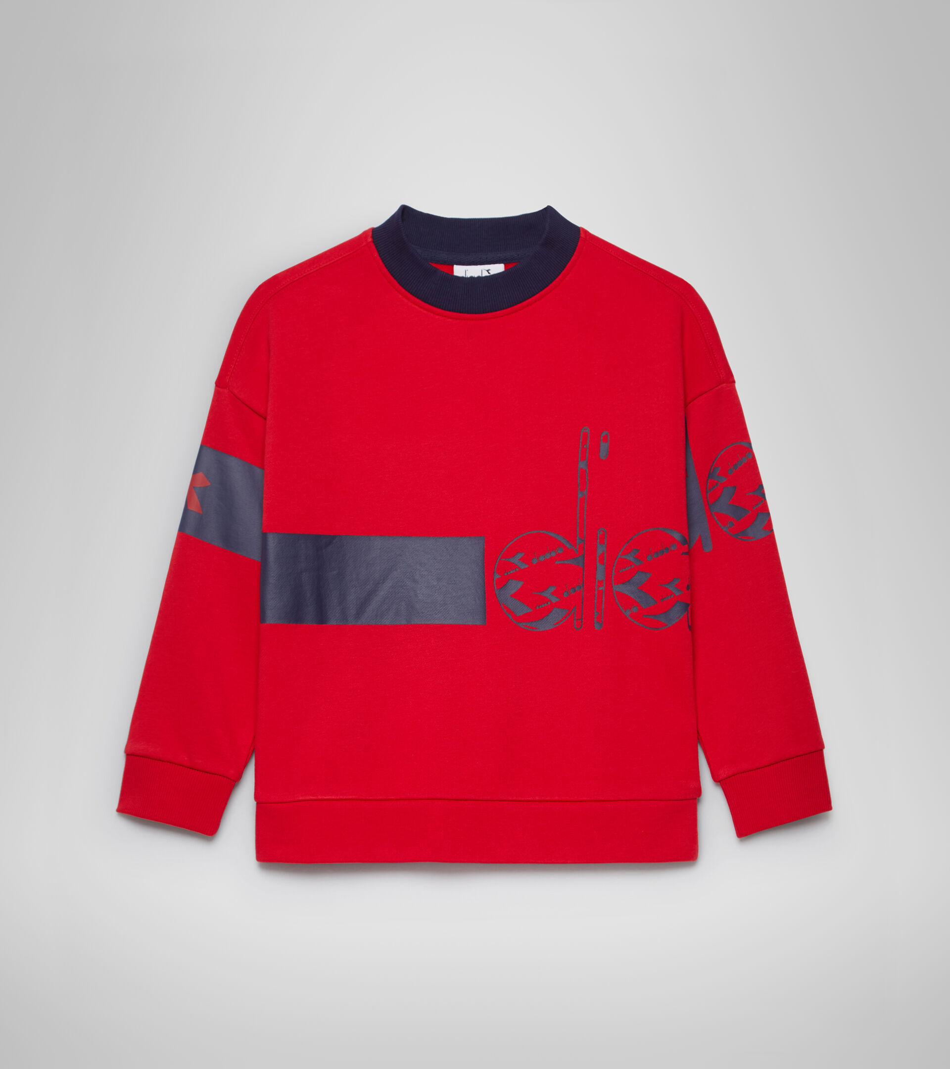 Crew-neck sweatshirt - Kids JB.SWEATSHIRT CREW HOOPLA TANGO RED - Diadora