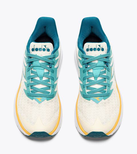 Running shoes - Women EQUIPE NUCLEO W WHISPER WHITE/DUSTY TURQUOISE - Diadora