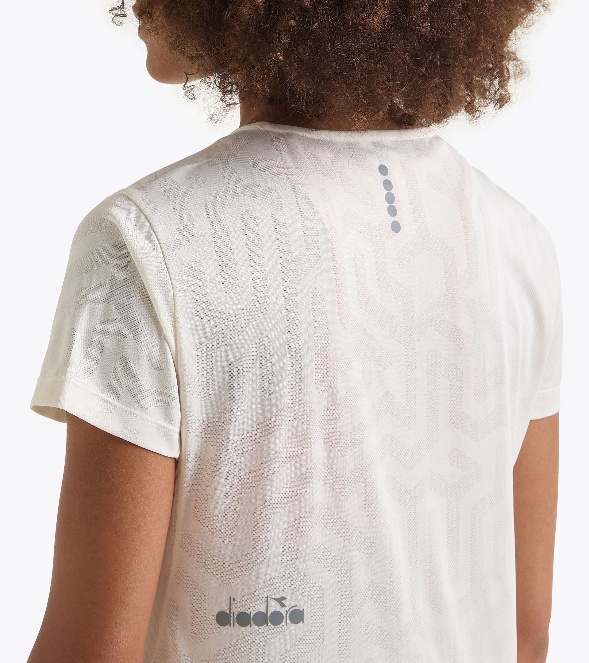 Running t-shirt - Coolcore light fabric - Women’s L. SUPER LIGHT SS T-SHIRT WHISPER WHITE - Diadora