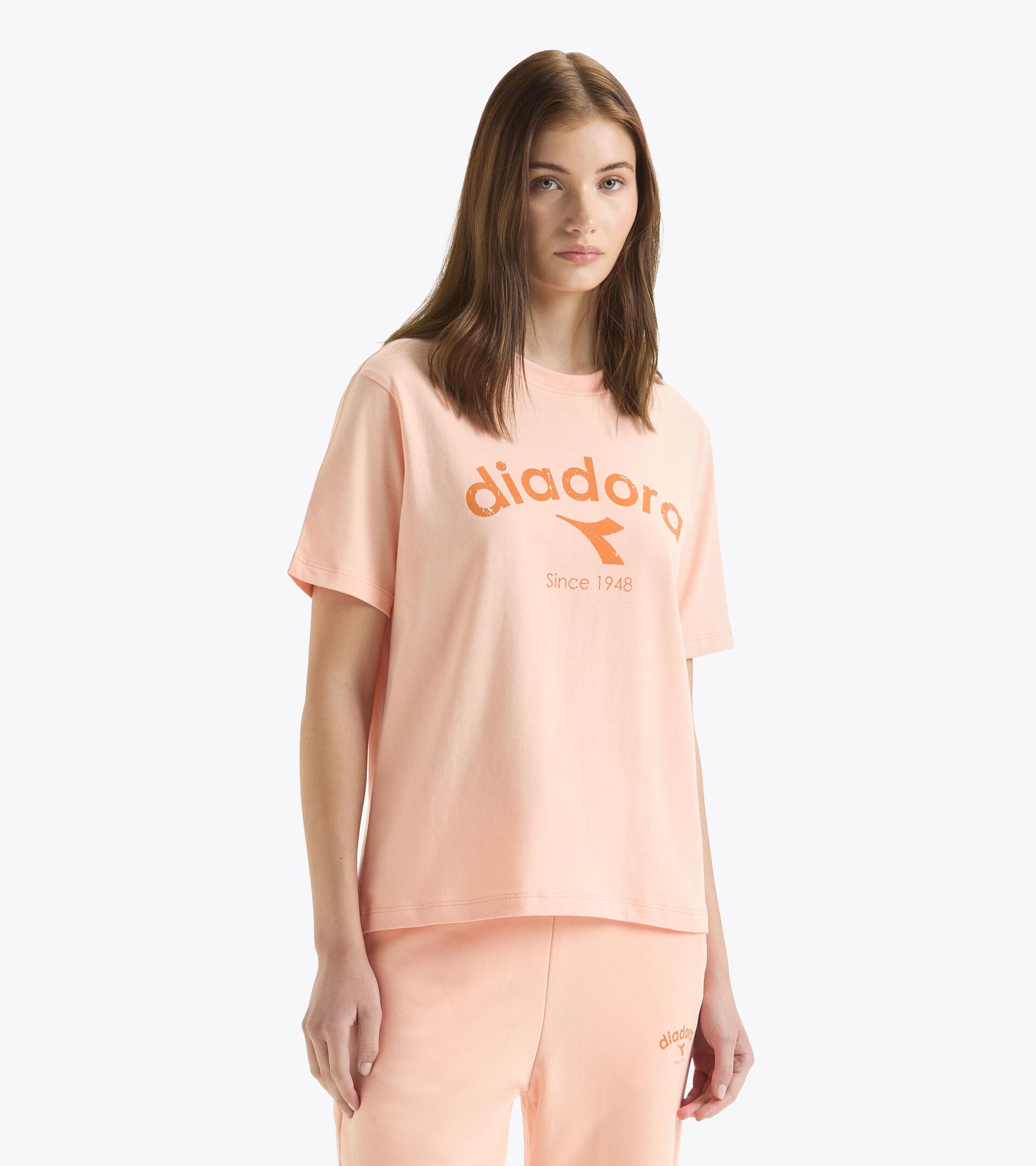 T-shirt - Genre neutre T-SHIRT SS ATHL. LOGO PECHE PARFAIT - Diadora