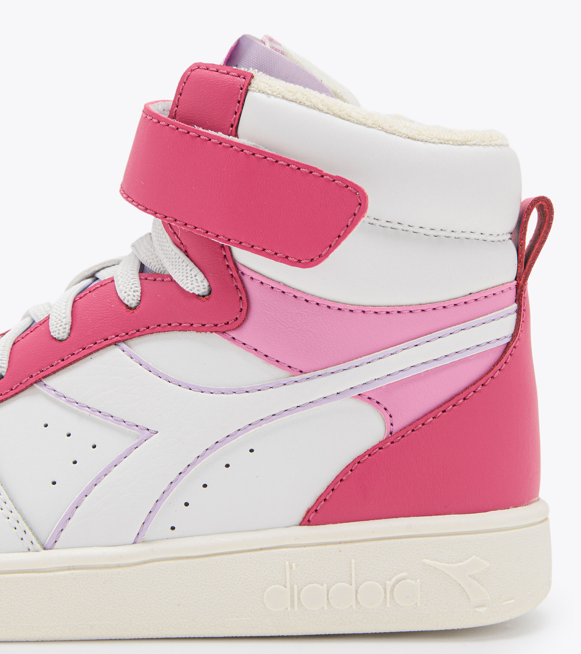 Sports shoes - Kids 4-8 years MAGIC BASKET MID PS PINK YARROW/WHITE - Diadora