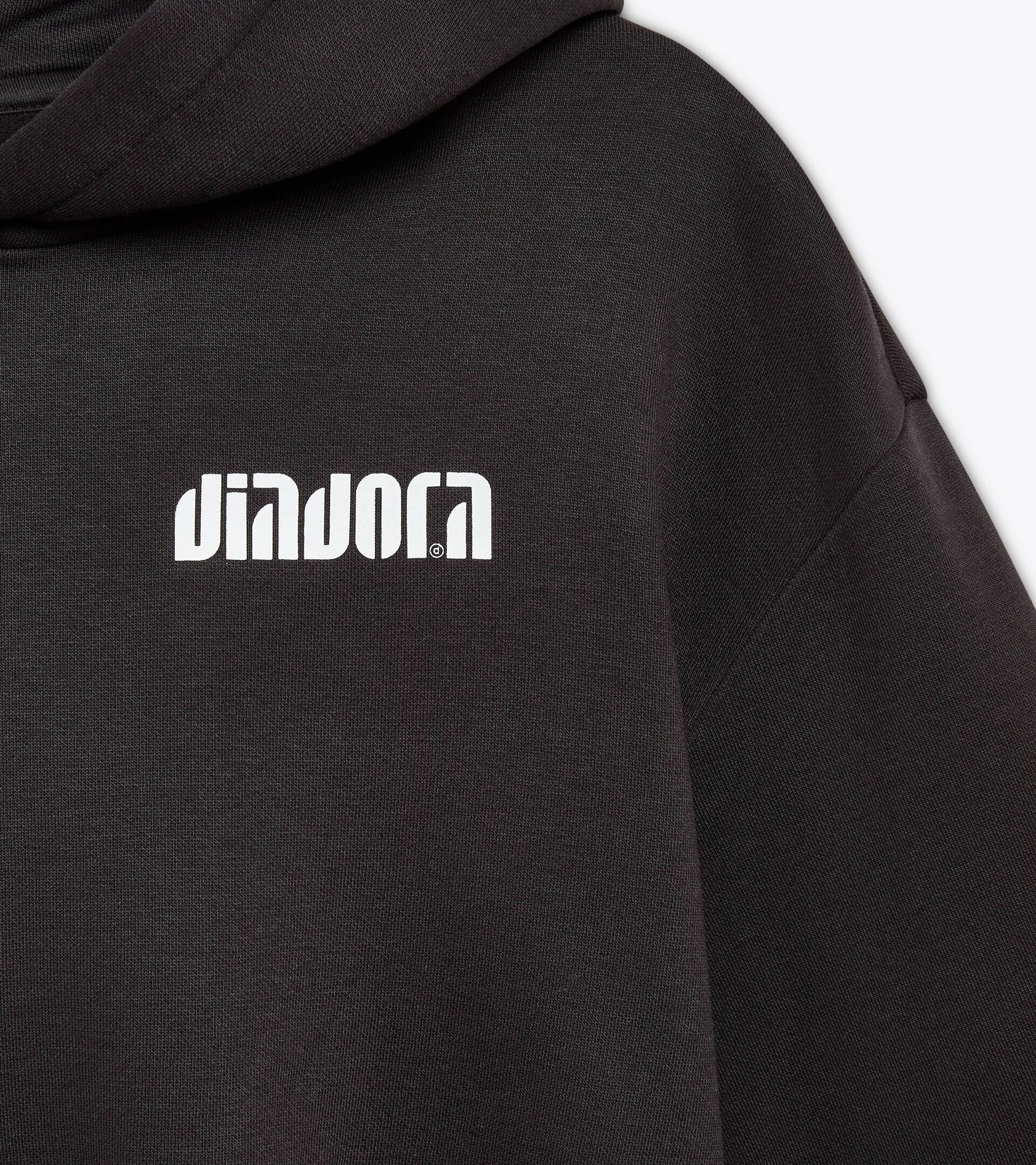 Cropped hoodie - Women's
 L. HOODIE ATHL. LOGO BLACK - Diadora