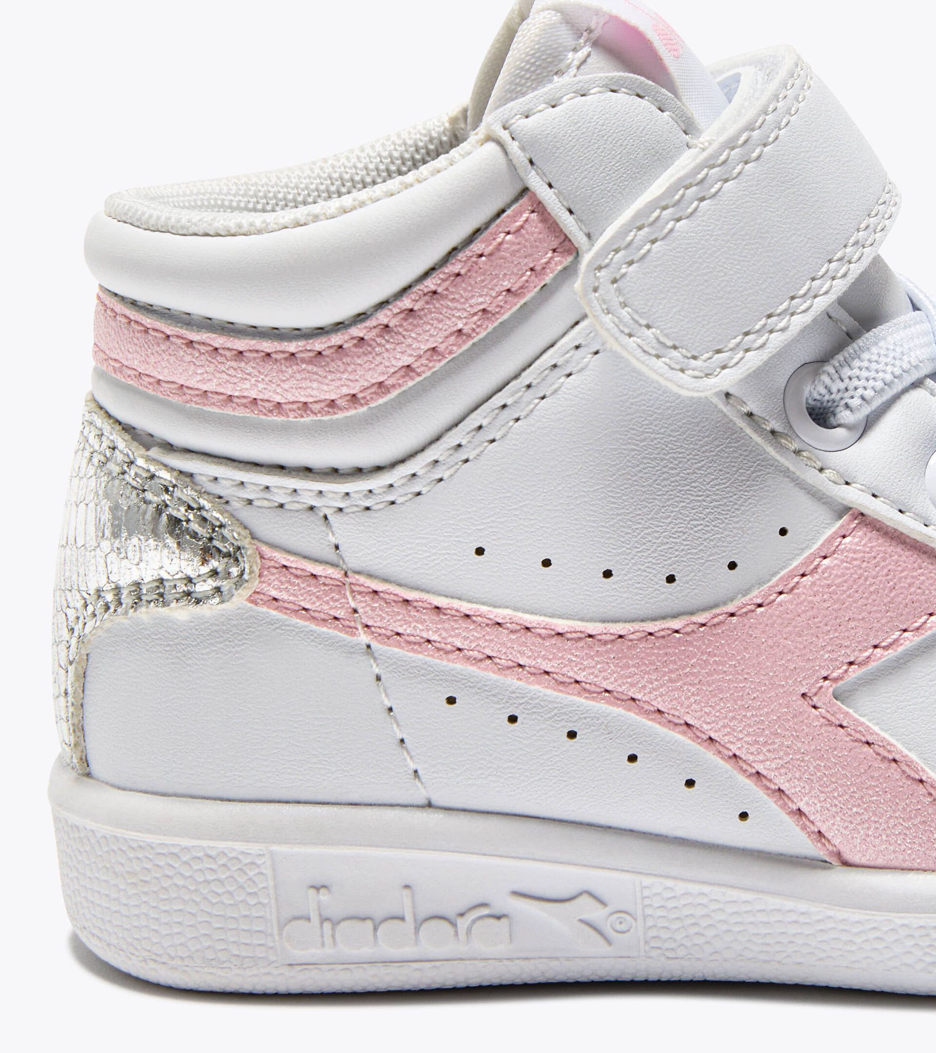 Sports shoes - Toddlers 1-4 years GAME P HIGH BALLET TD WHITE/PINK LADY - Diadora