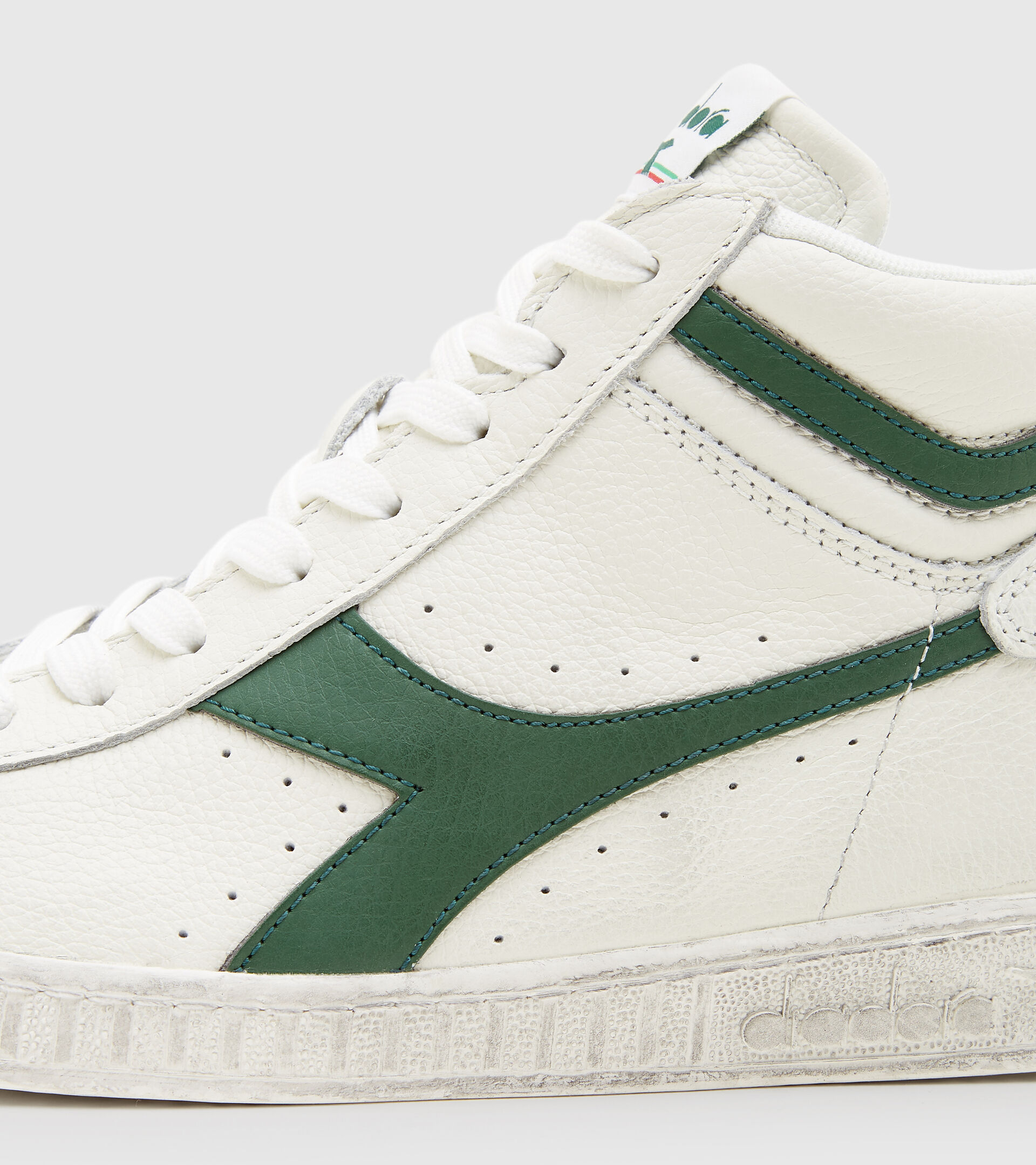 Footwear Sportswear UNISEX GAME L HIGH WAXED BIANCO/FOGLIAME Diadora
