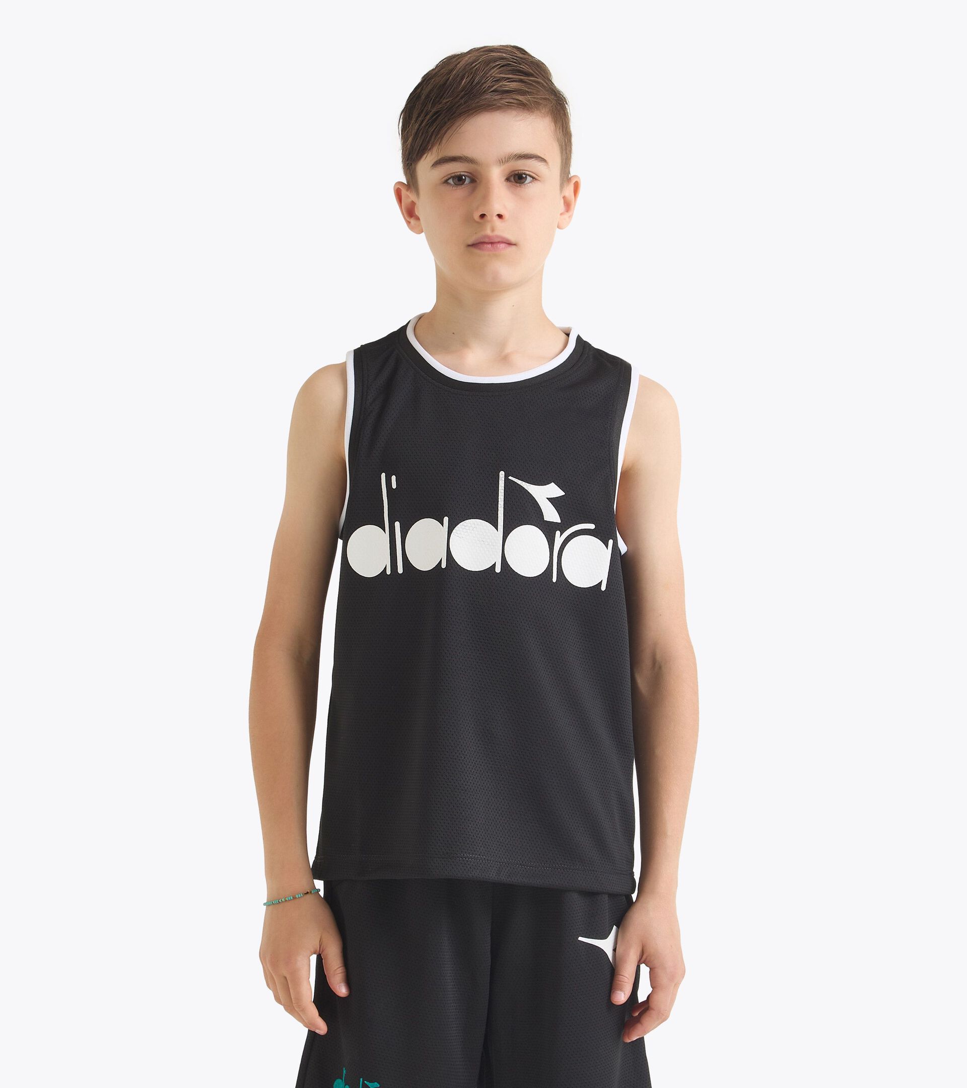 Sport tank - Fit comfort - Boy JB. TANK BSKT BALL BLACK - Diadora