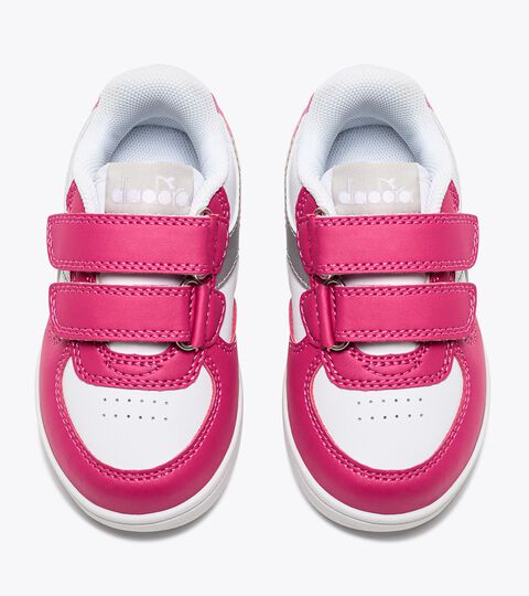 RAPTOR LOW TD, PINK YARROW/SILVER Sports shoes - Toddlers 1-4 years RAPTOR LOW TD PINK YARROW/SILVER - Diadora