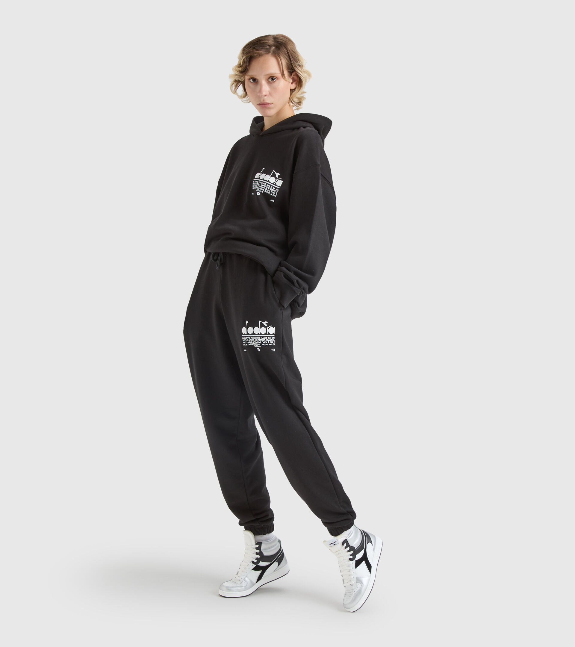 Sporthose aus Baumwolle - Unisex PANT MANIFESTO SCHWARZ - Diadora