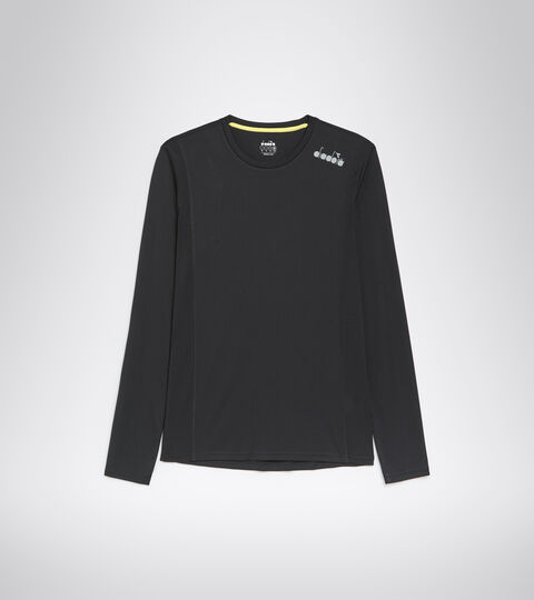 LS CORE TEE, NEGRO Camiseta para correr - Hombre LS CORE TEE NEGRO - Diadora