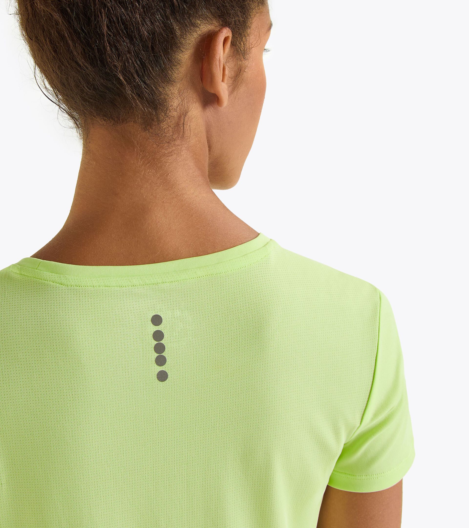 T-shirt de sport - Femme L. SS T-SHIRT RUN CITRON VERT OMBRE - Diadora