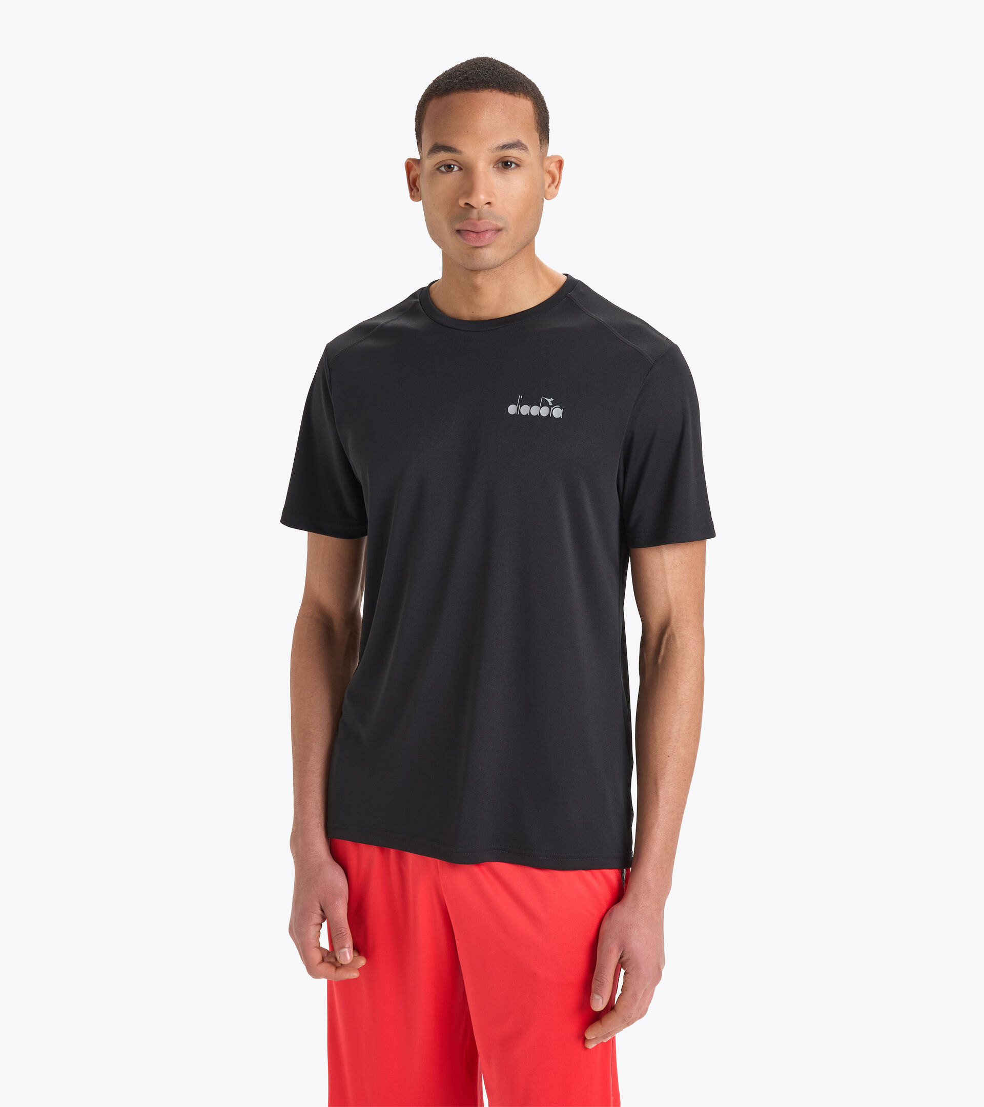 T-shirt de running - Homme SS T-SHIRT RUN NOIR - Diadora