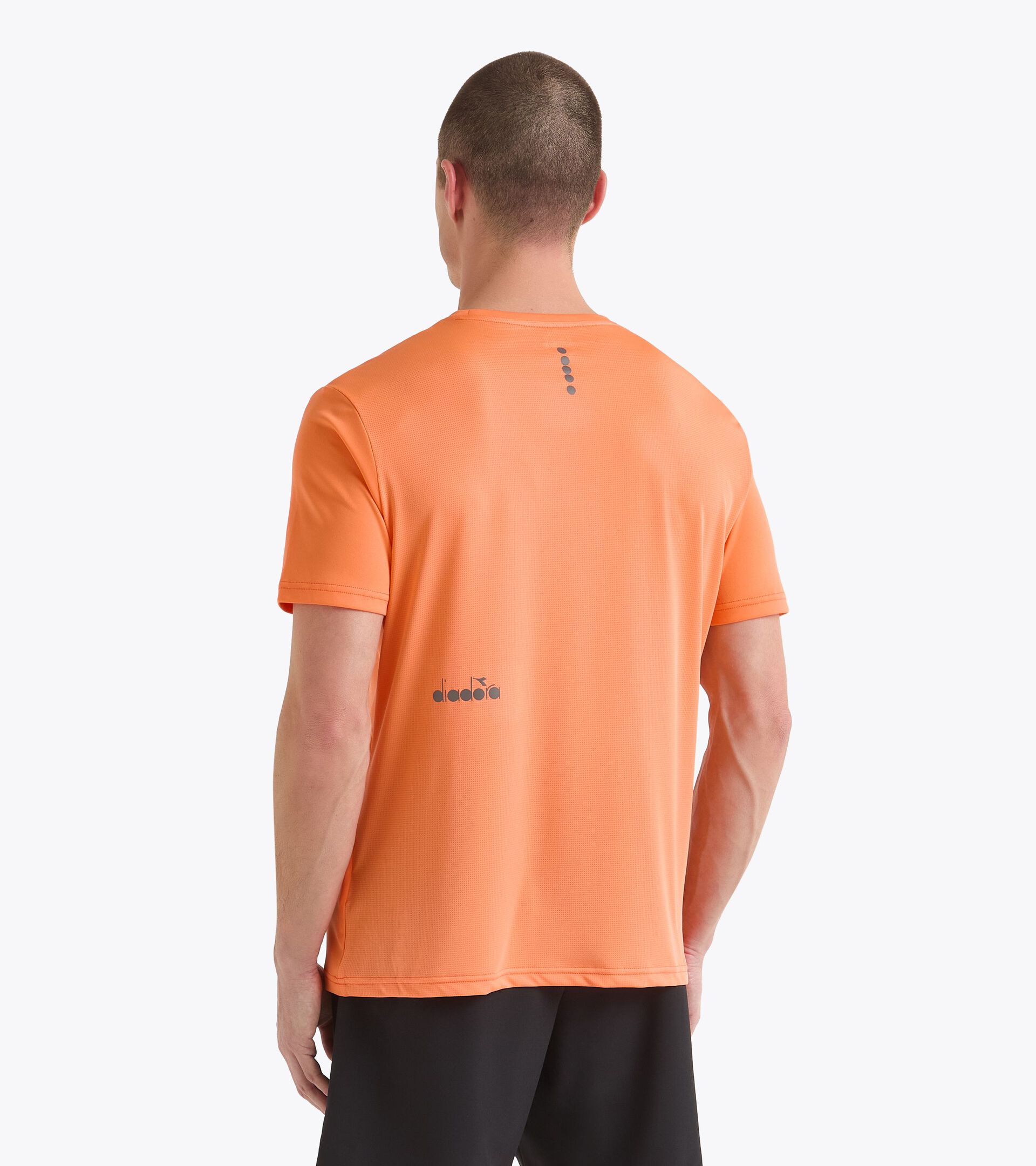 Sports t-shirt - Men RUN SS T-SHIRT ORANGE NECTARINE - Diadora