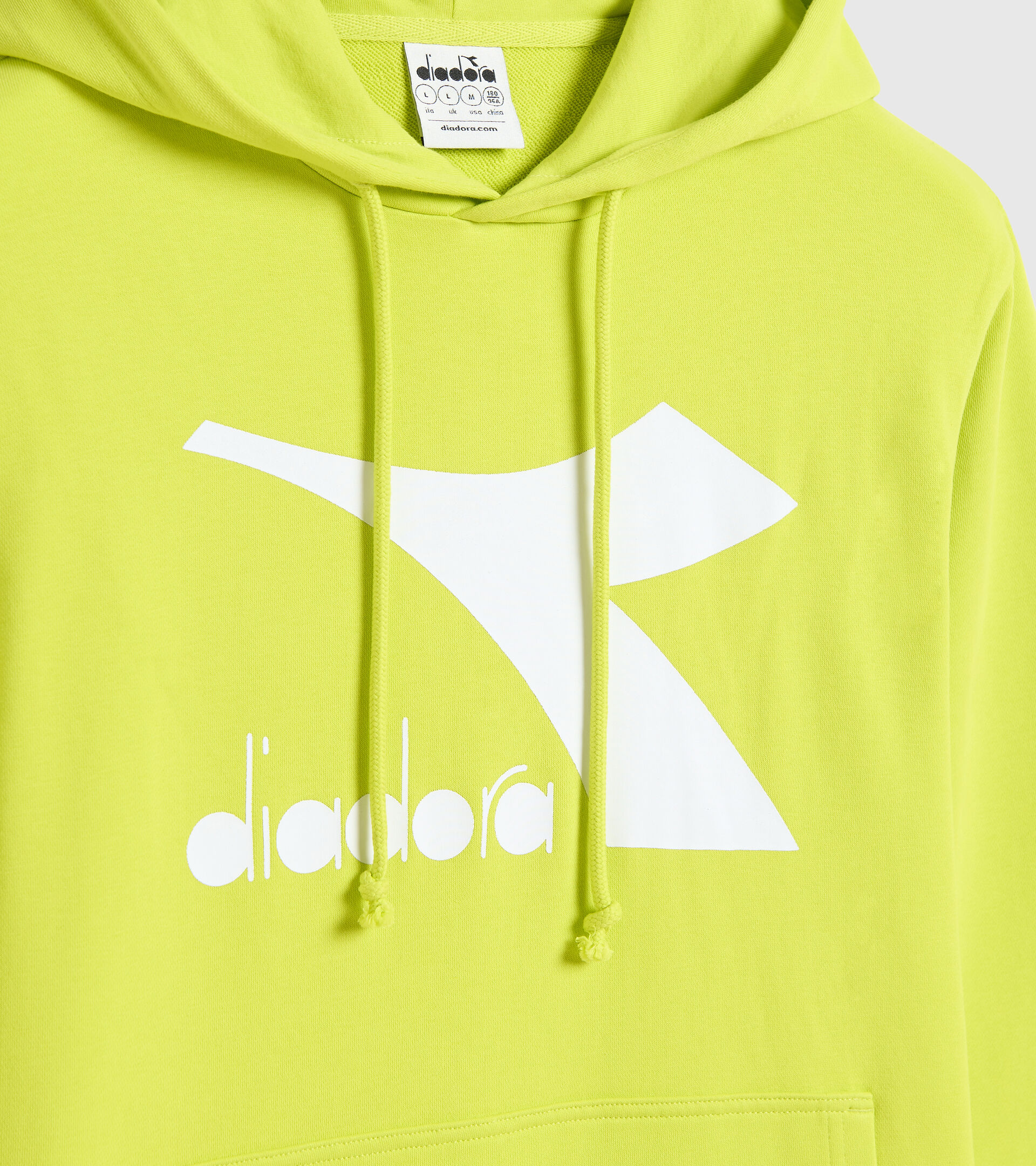 Cotton hoodie - Men HOODIE CHROMIA GREEN SPRING - Diadora