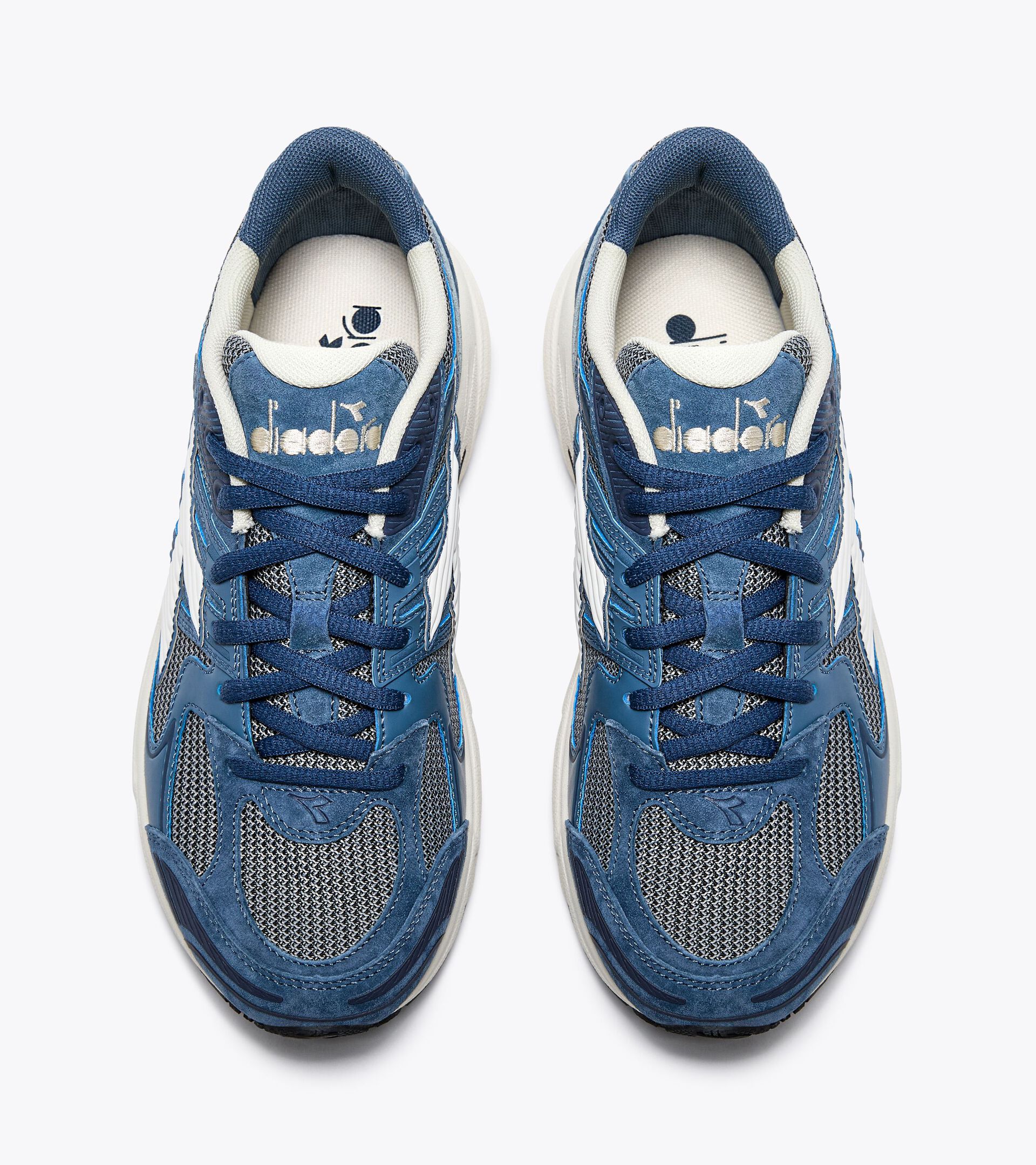 Sports sneakers - Pigskin leather - All-Gender MYTHOS STAR PIGSKIN BLUE DARK DENIM - Diadora