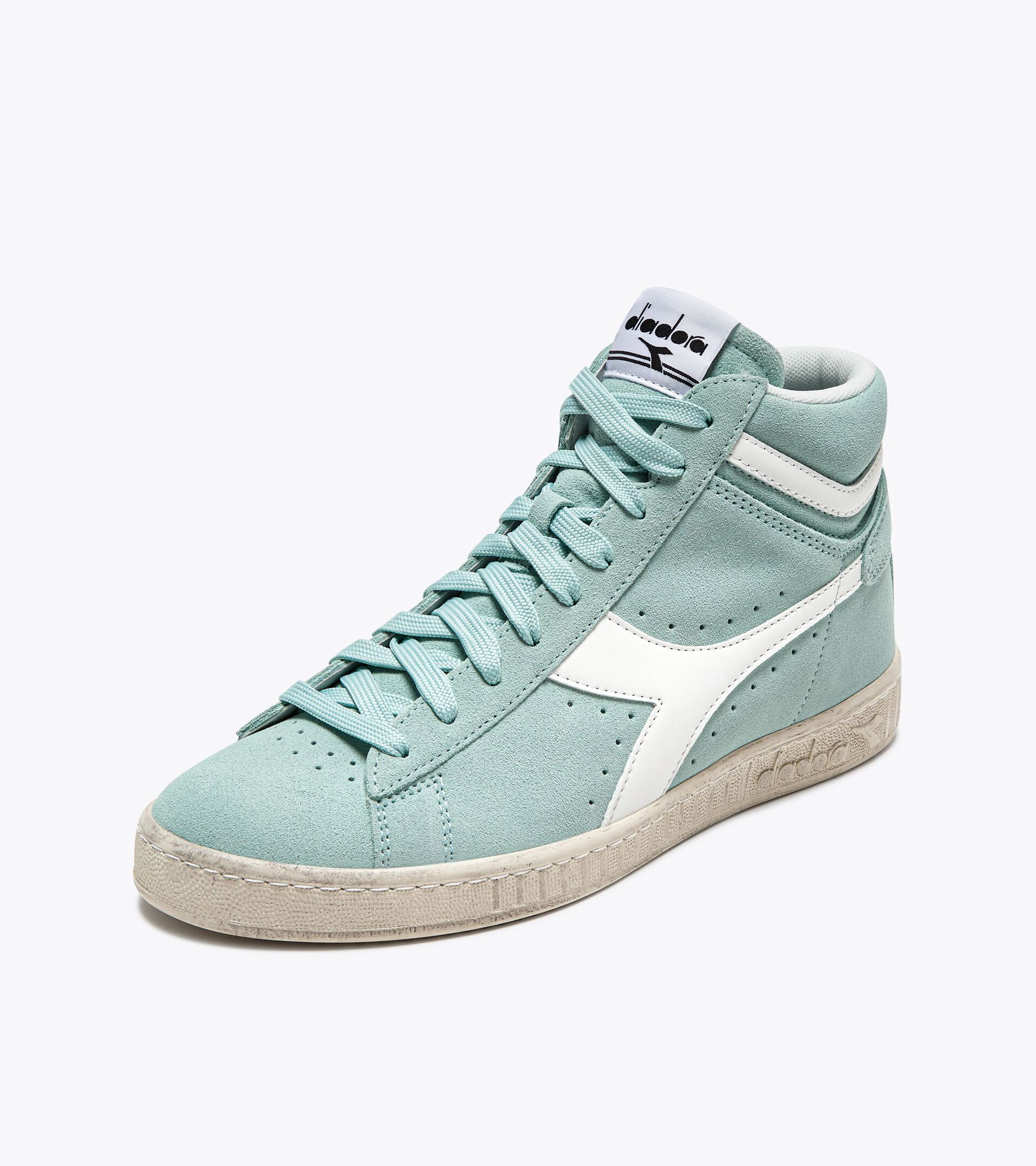 Sneaker sportiva - Per ogni genere GAME L HIGH SUEDE WAXED AZZURRO SPRUZZO SURF - Diadora