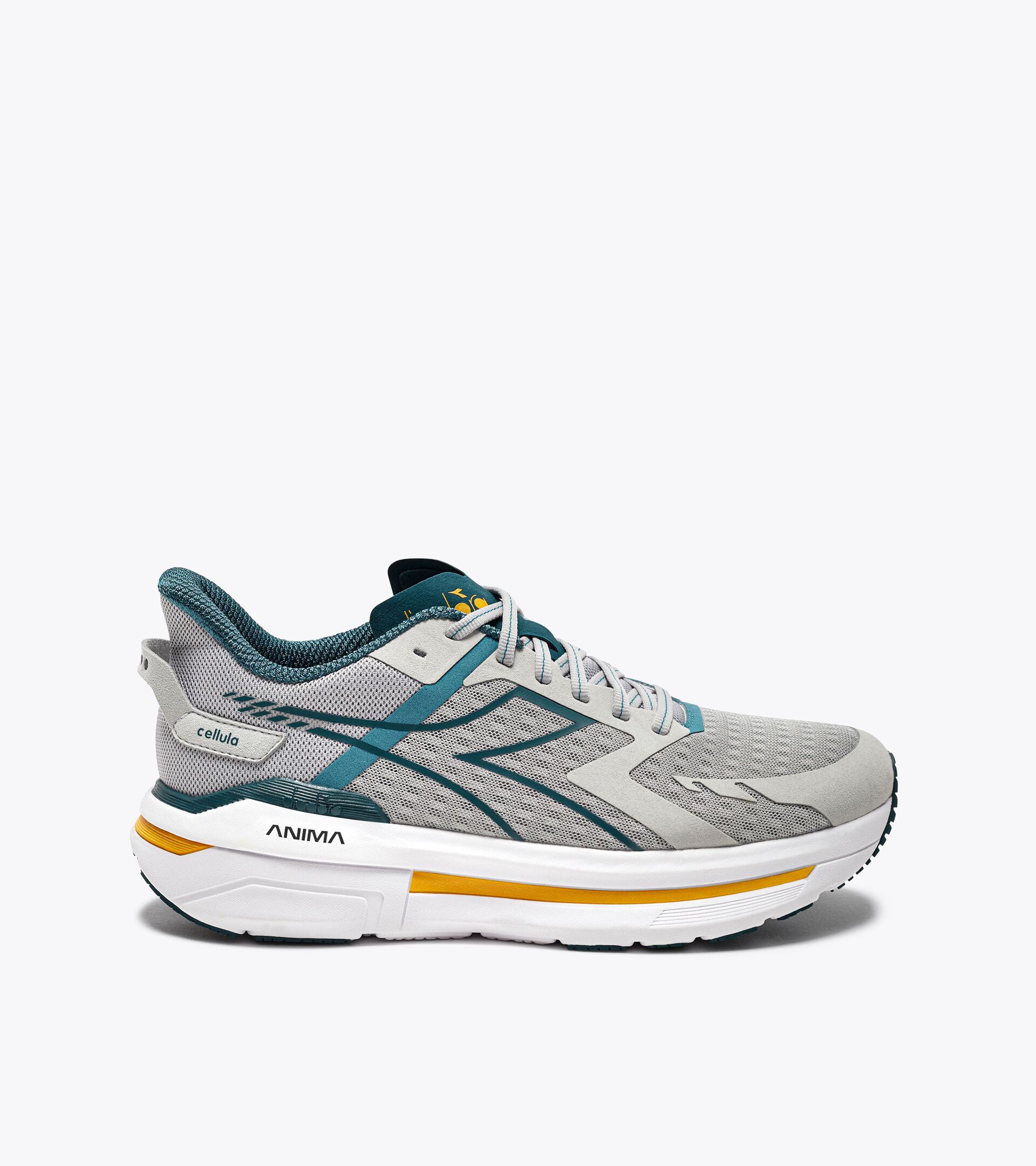 Running shoe - Comfort and stability - Men's CELLULA SILVER/MEDITERRANEA - Diadora