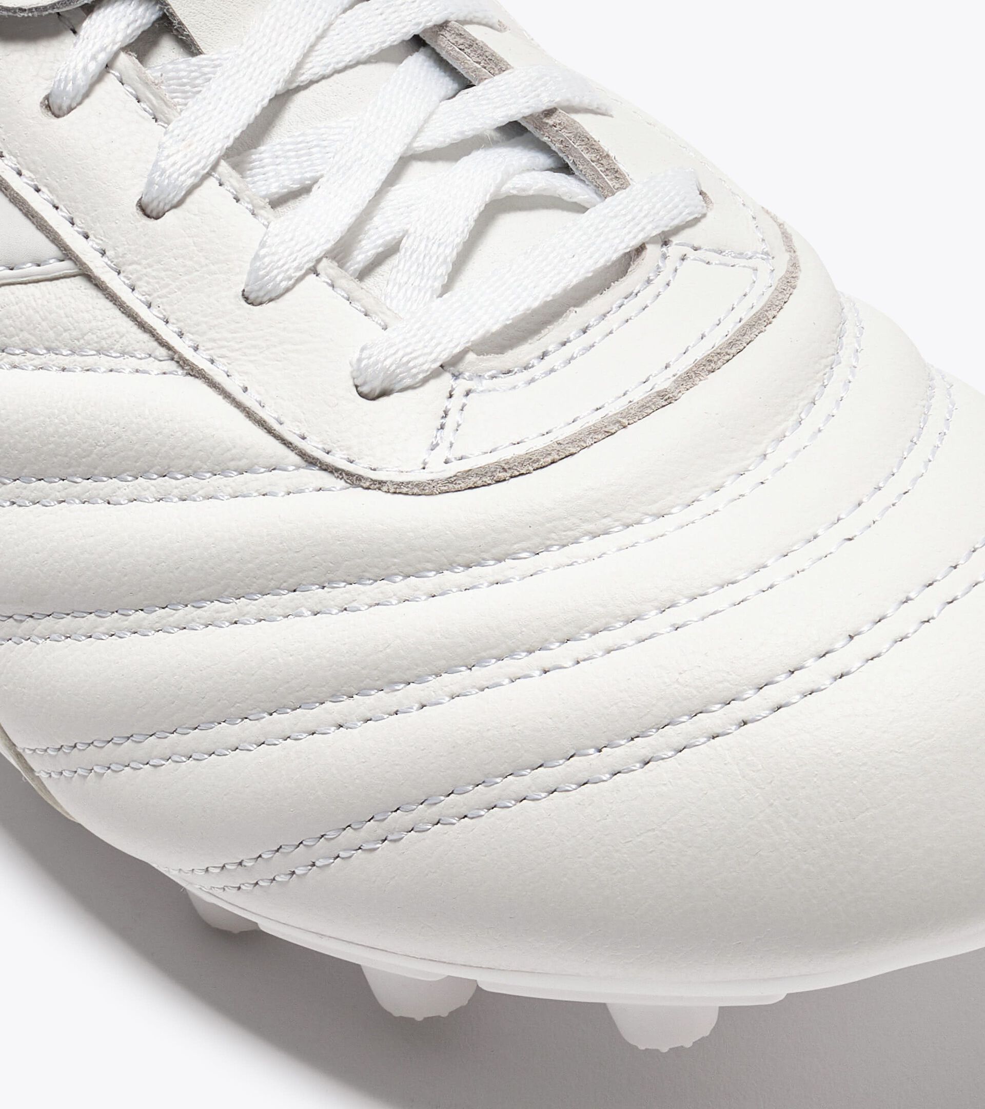 Bota de f&uacute;tbol de piel para superficies compactas - Hombre BRASIL ICON LT T MDPU BLANCO - Diadora