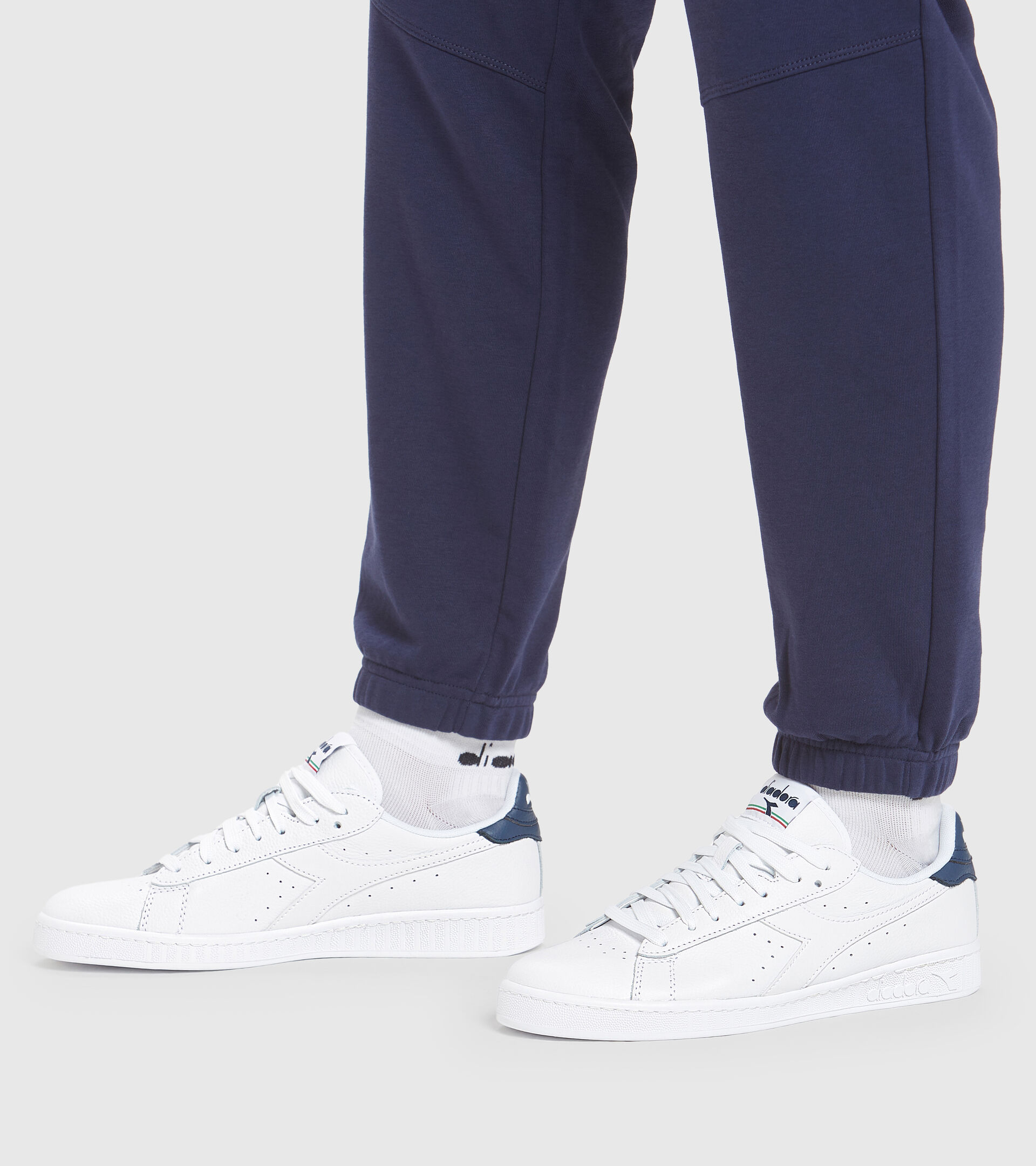 Sports shoe - Unisex GAME L LOW OPTICAL WHITE/BLUE DARK DENIM - Diadora