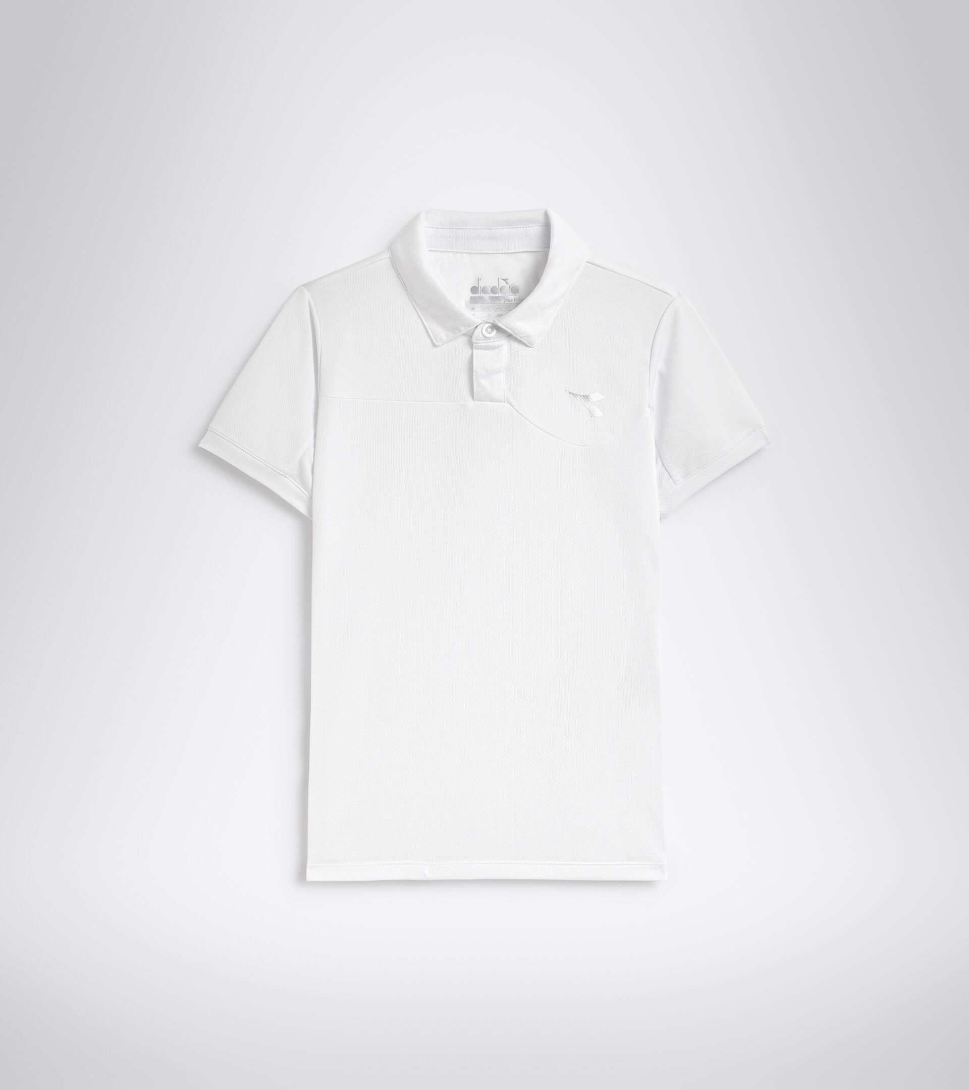 Tennis polo shirt - Junior J. POLO COURT OPTICAL WHITE - Diadora