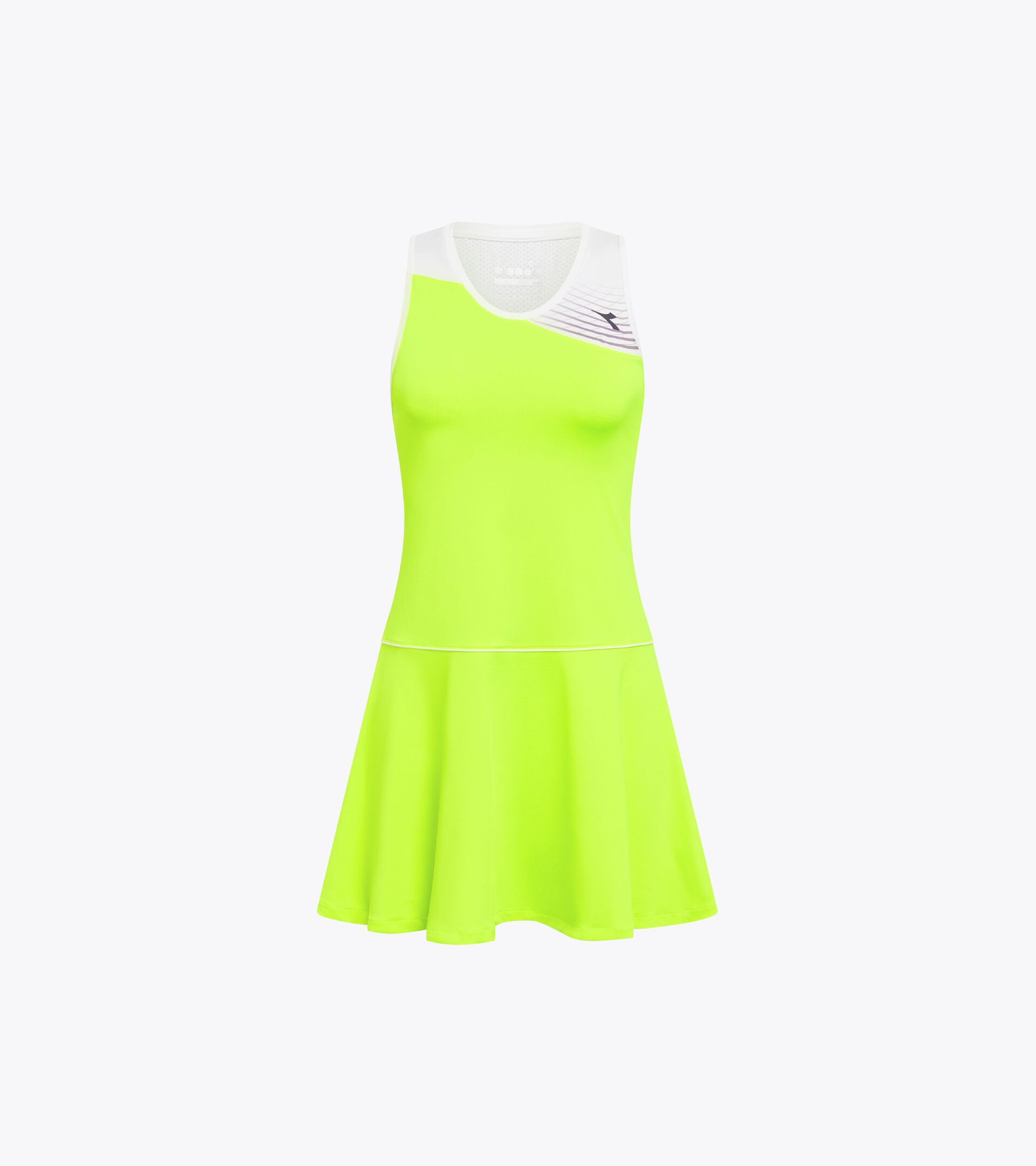 Robe de tennis - Femme L. DRESS COURT JAUNE FLUO DD - Diadora