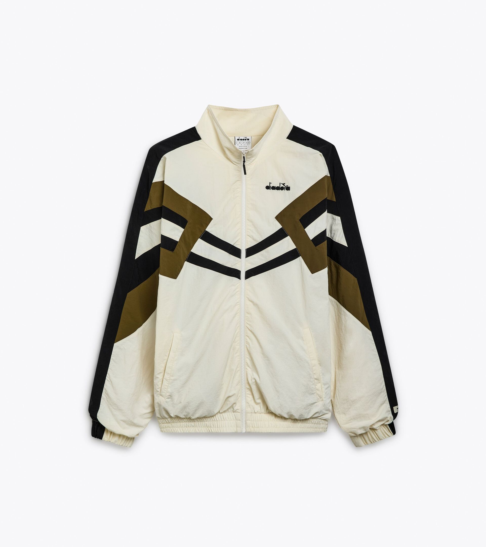 Track Jacket - Made in Italy - Genre neutre TRACK JACKET LEGACY BLANCHE MURMURE - Diadora