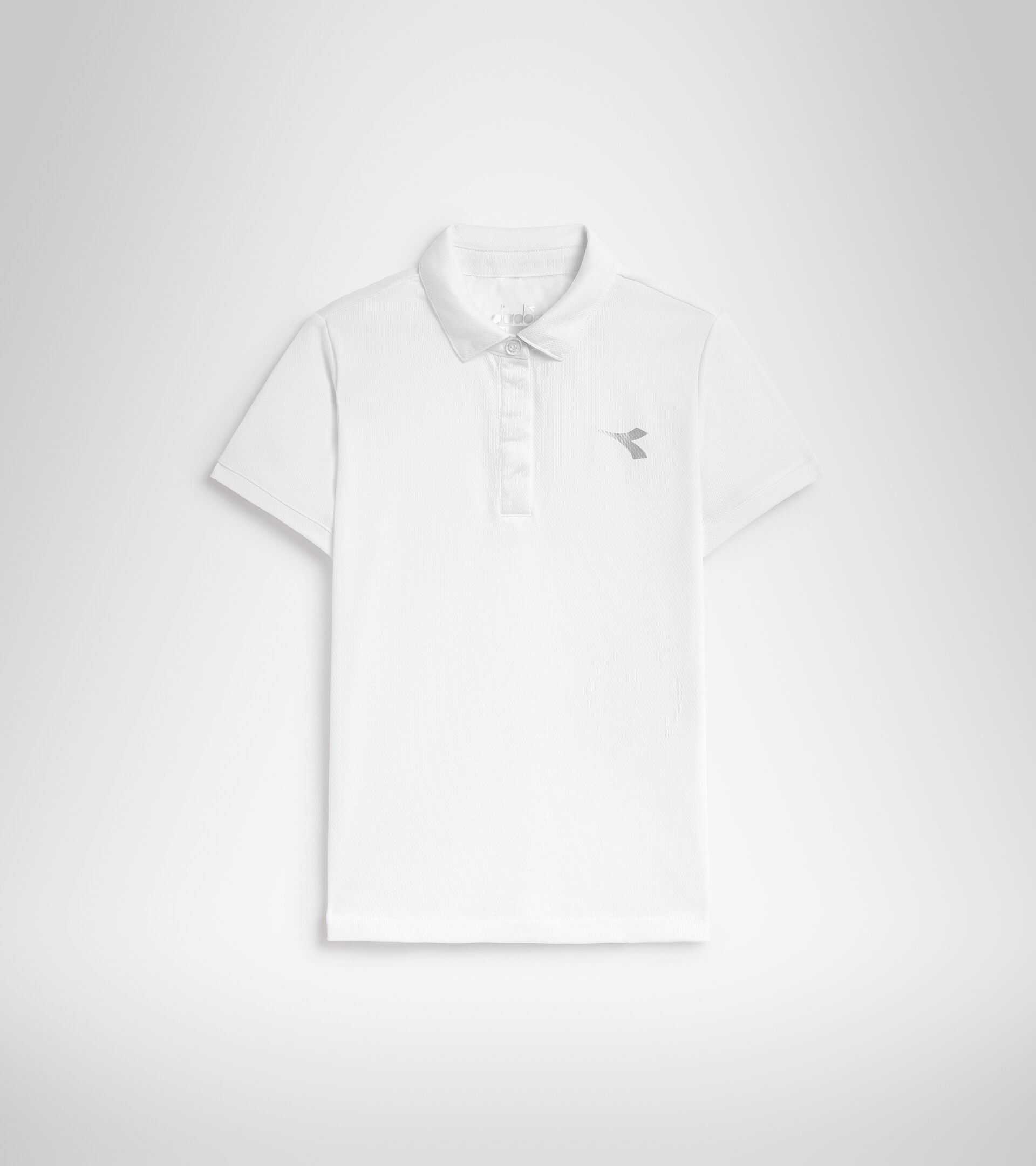 Tennis polo shirt - Junior G. POLO COURT OPTICAL WHITE - Diadora