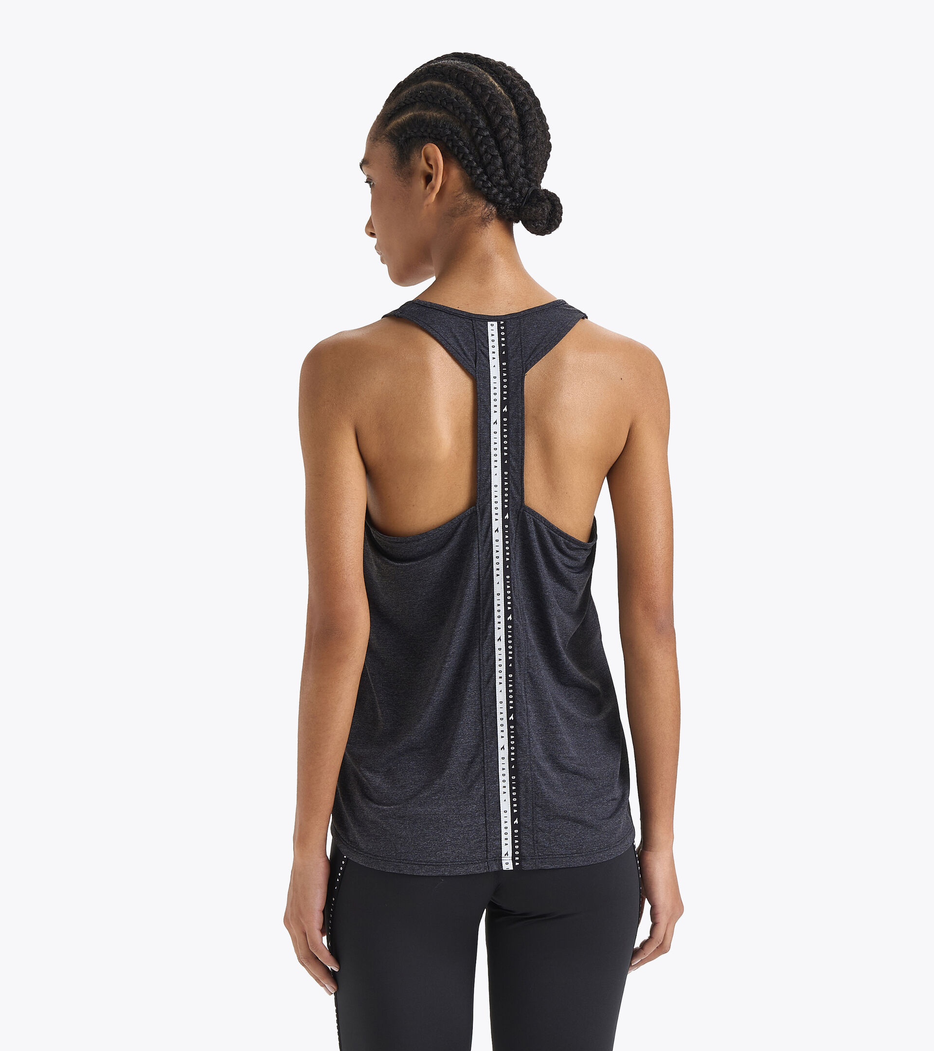 Running tank top - Women  L. TANK BE ONE BLACK - Diadora