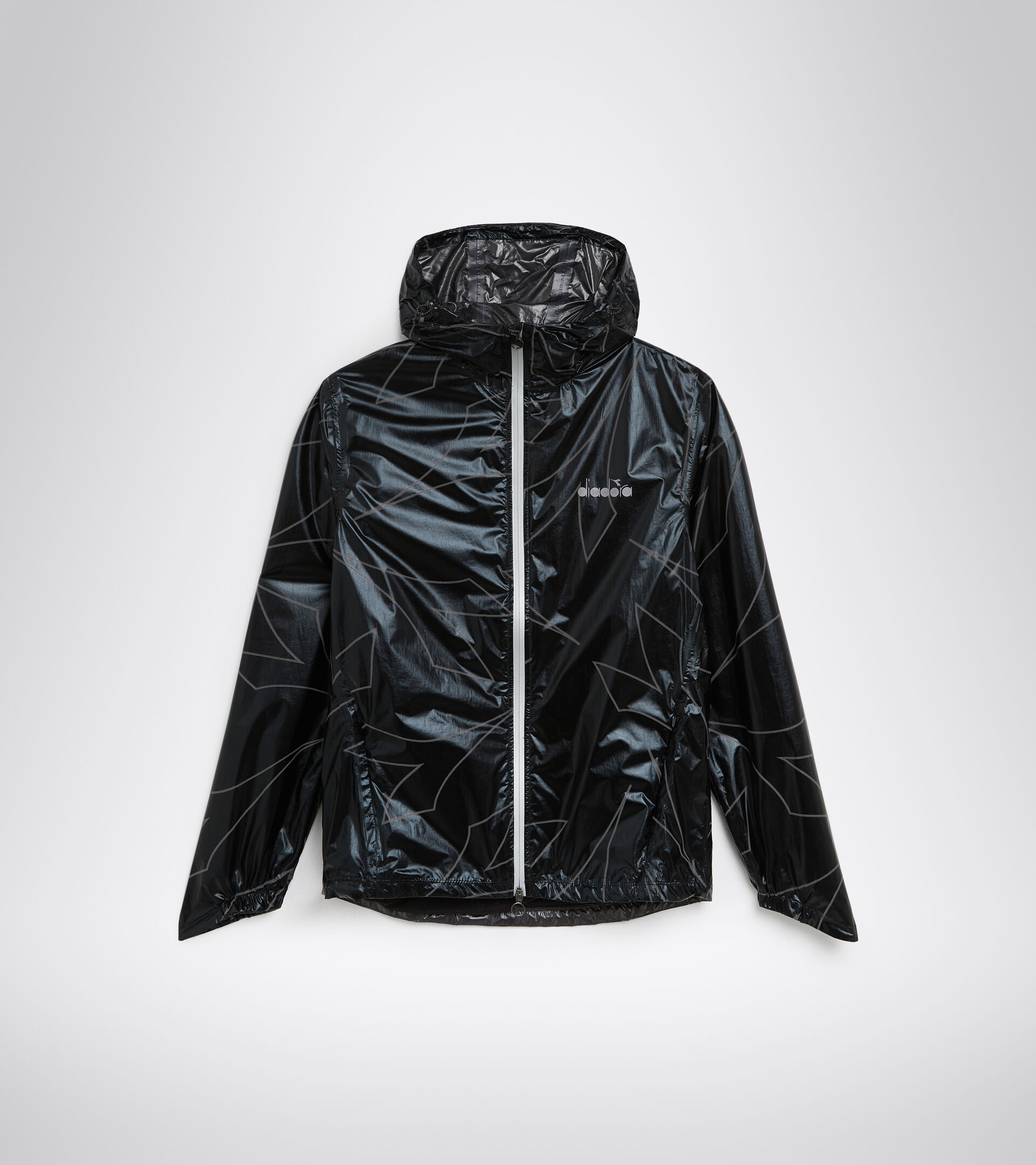 Waterproof running jacket - Men RAIN LOCK JACKET BLACK - Diadora